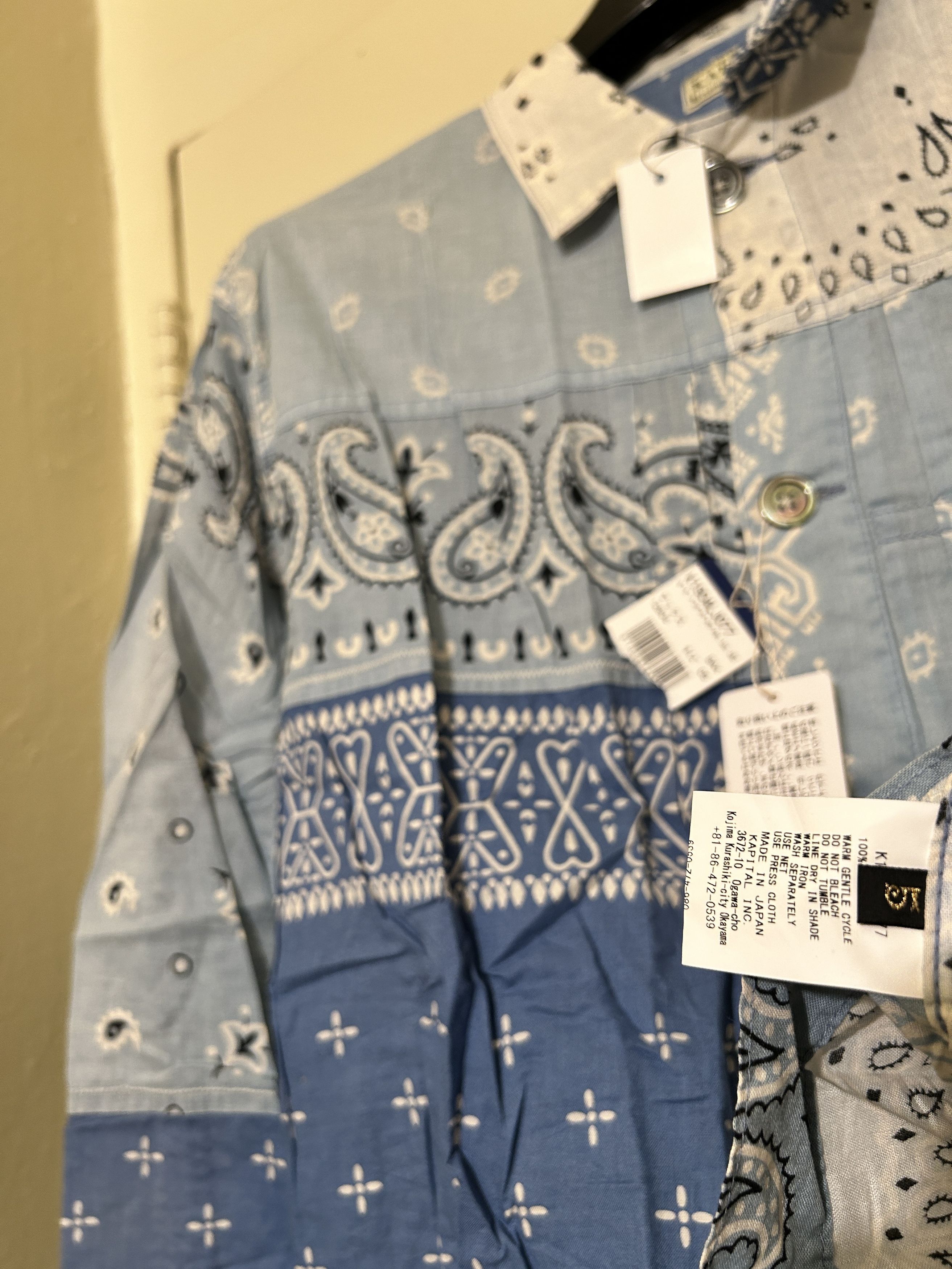 Kapital Kapital Kountry Patchwork Bandana Shirt Blue Size 5 Size US XL / EU 56 / 4 - 4 Thumbnail
