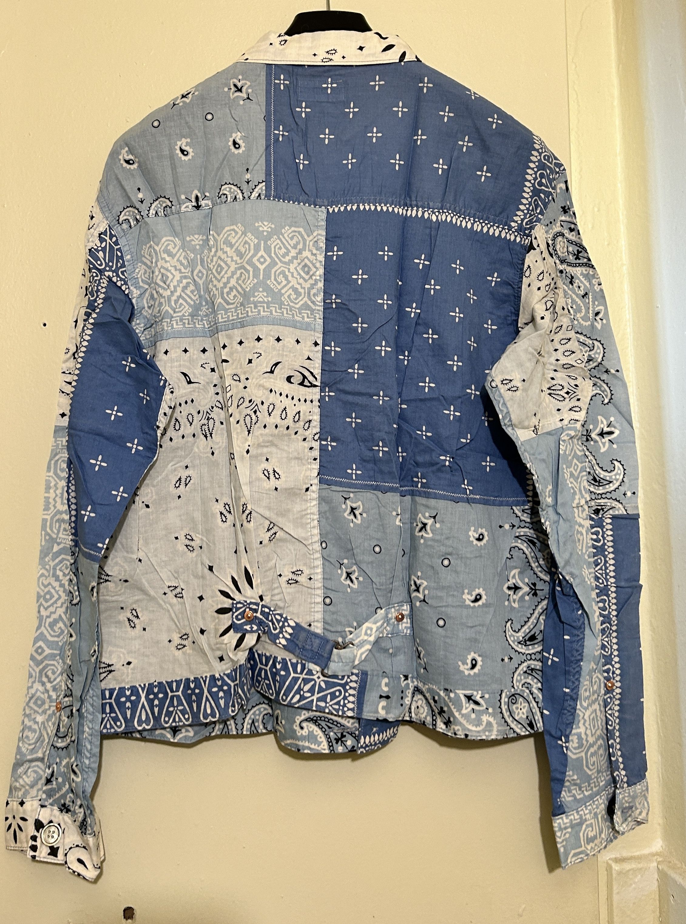 Kapital Kapital Kountry Patchwork Bandana Shirt Blue Size 5 Size US XL / EU 56 / 4 - 7 Thumbnail