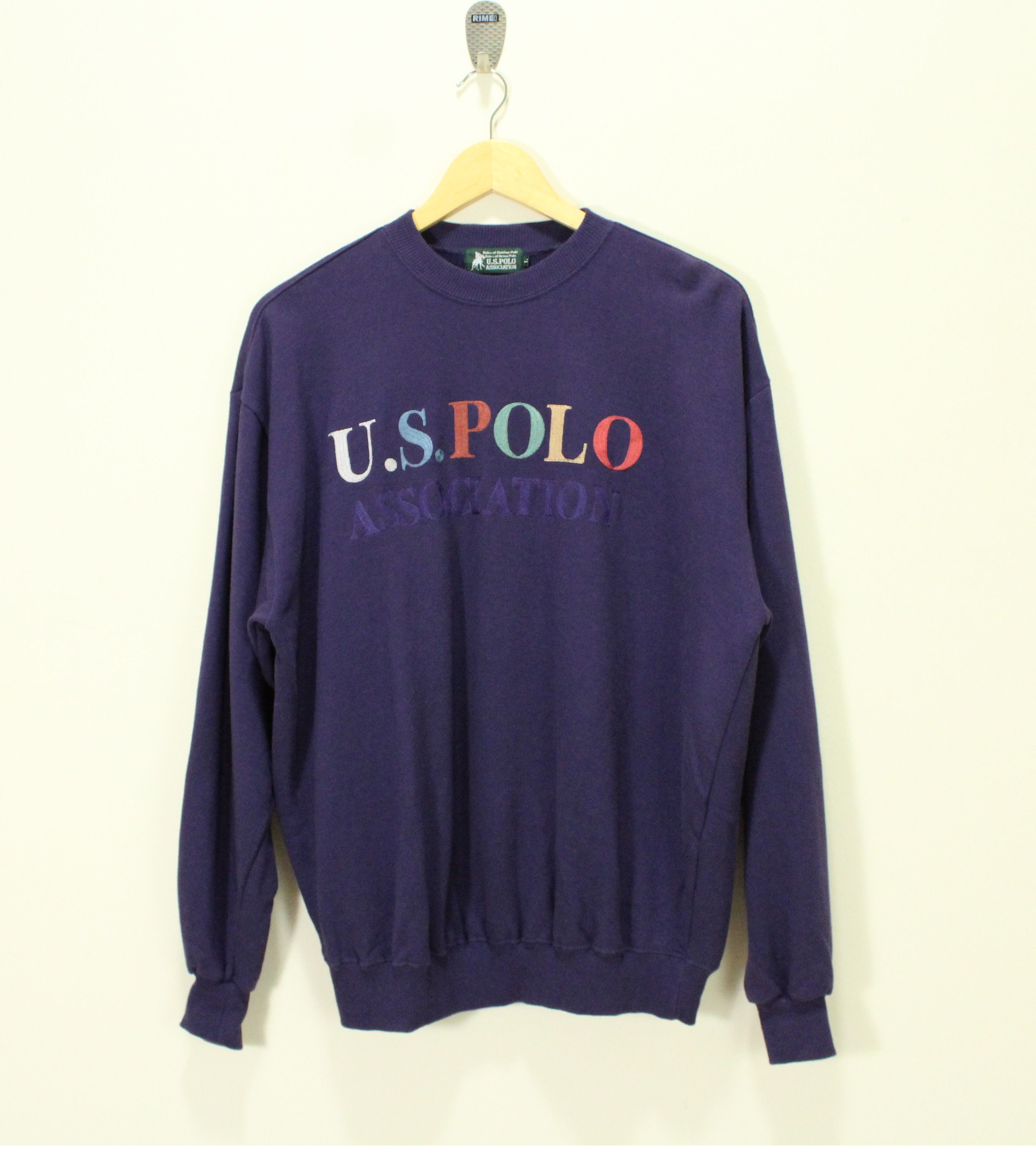 Japanese Brand × U.S. Polo Assn. × Vintage vintage US POLO ASSN Sweatshirt Embroidered Logo Spell Out Size US L / EU 52-54 / 3 - 1 Thumbnail