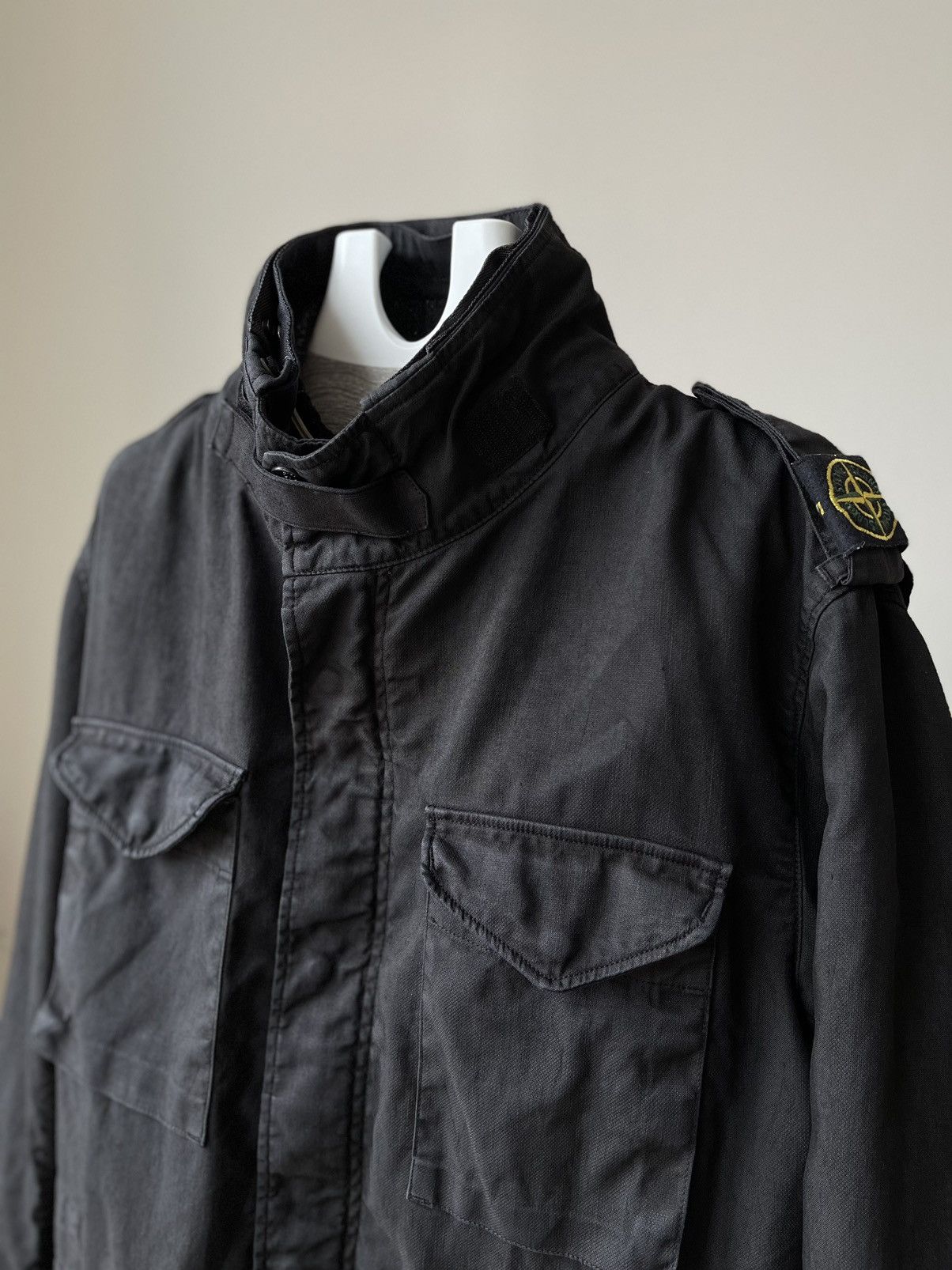 Veste Militaire Vintage Stone Island - Taille M Orange - Occasion Très Bon État
