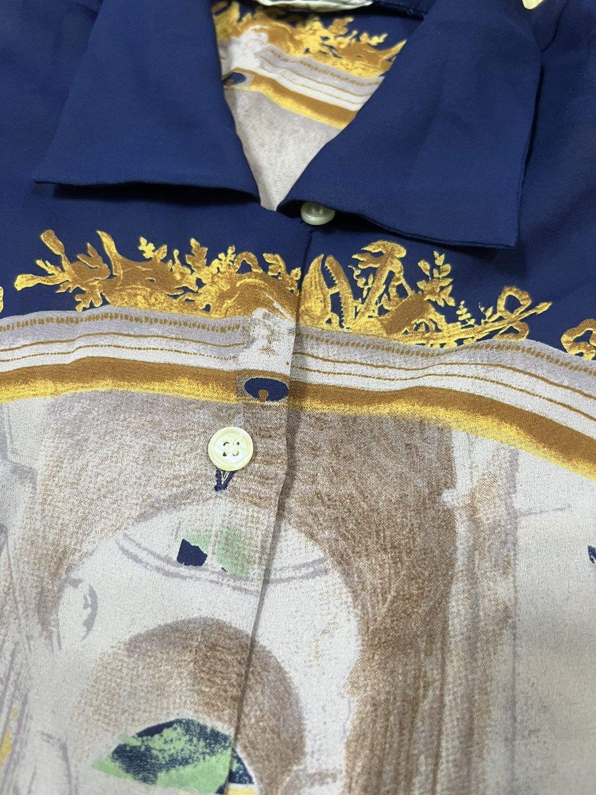 Art Comes First HYPE🔥80s "The Last Supper" Jesus OVP Camp Collar Shirt Size US M / EU 48-50 / 2 - 6 Thumbnail