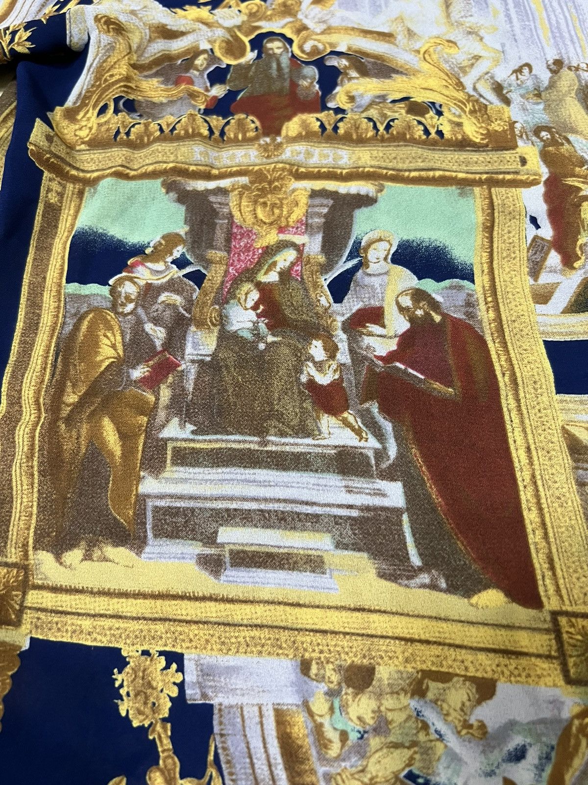 Art Comes First HYPE🔥80s "The Last Supper" Jesus OVP Camp Collar Shirt Size US M / EU 48-50 / 2 - 4 Thumbnail