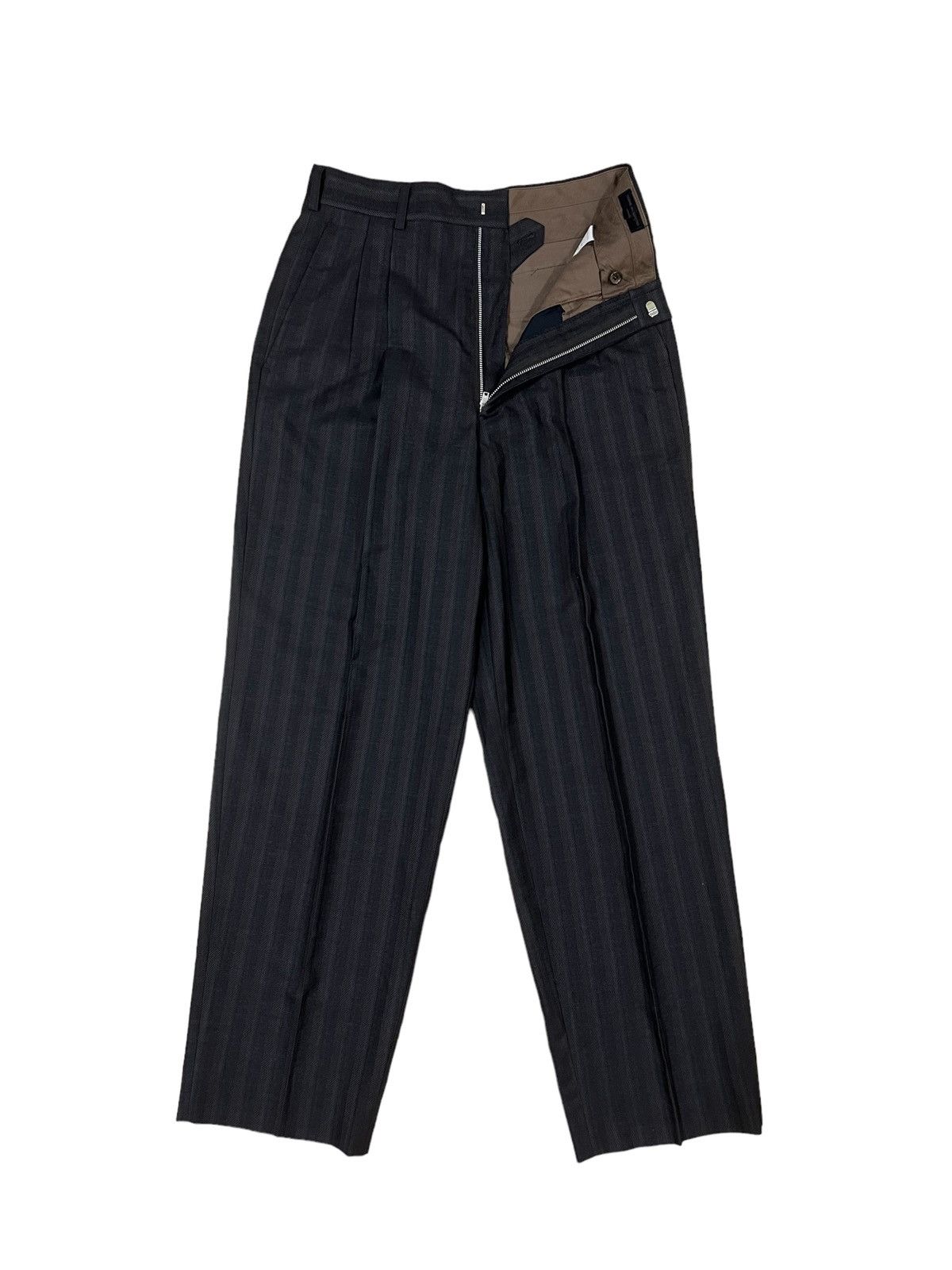 Comme des Garcons Homme GRAIL🔥80s Comme des Garçons Homme Checked 🎈Gabardine Pants Size US 28 / EU 44 - 2 Thumbnail