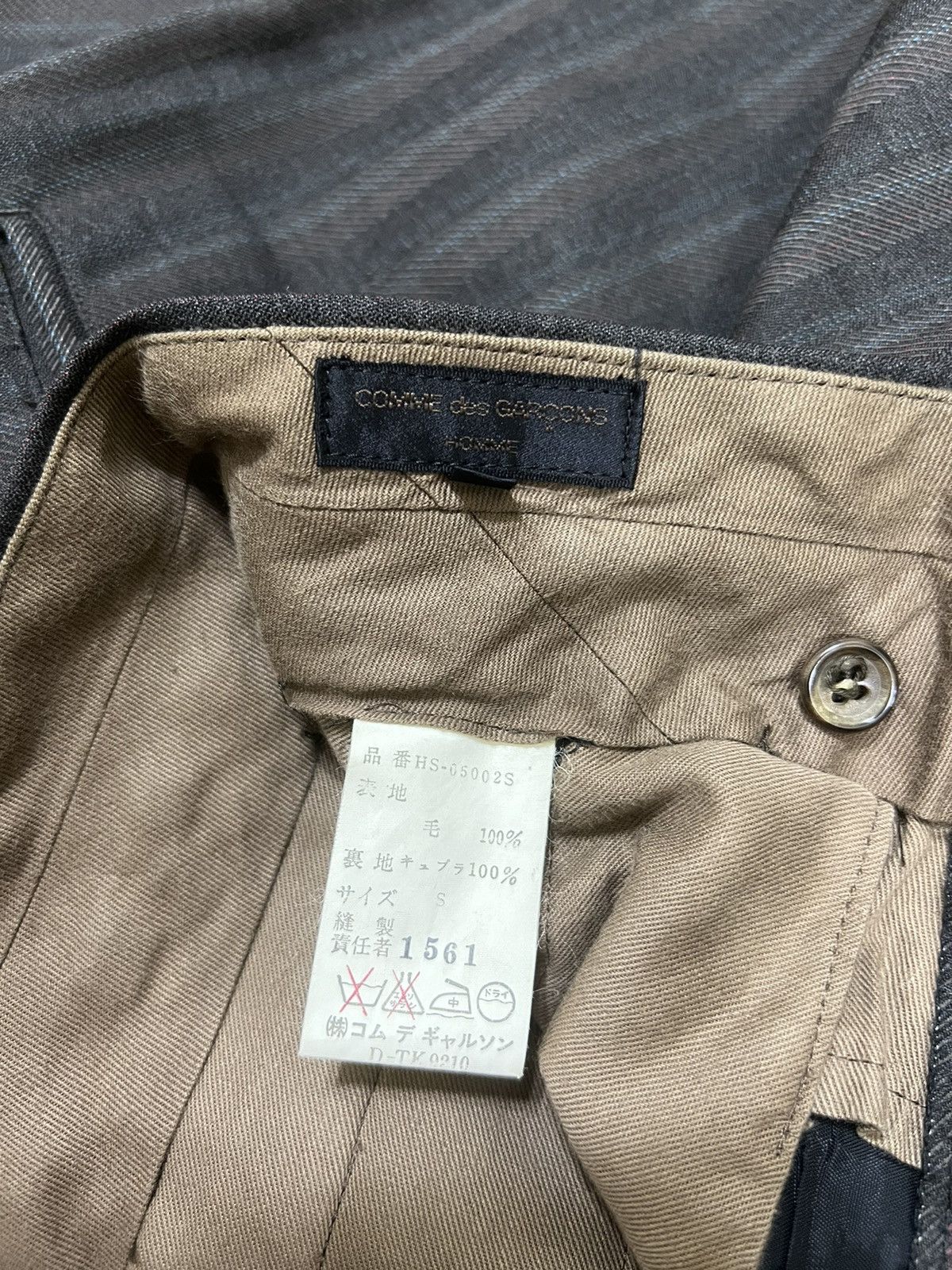 Comme des Garcons Homme GRAIL🔥80s Comme des Garçons Homme Checked 🎈Gabardine Pants Size US 28 / EU 44 - 8 Thumbnail