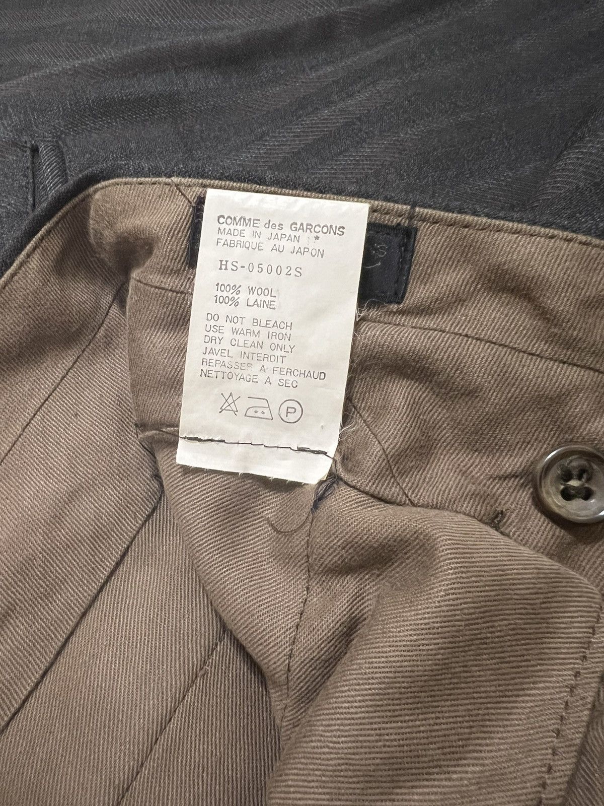 Comme des Garcons Homme GRAIL🔥80s Comme des Garçons Homme Checked 🎈Gabardine Pants Size US 28 / EU 44 - 9 Thumbnail