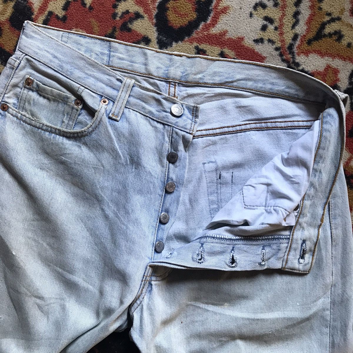 Japanese Brand Vintage Levis 501 x Kastane Reconstruction Jeans Size US 33 - 6 Thumbnail