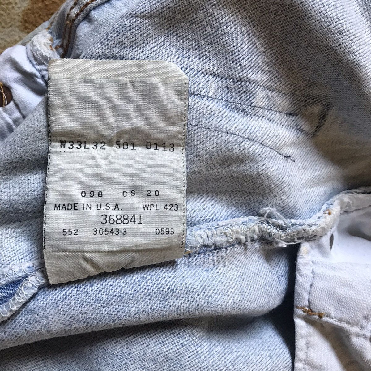 Japanese Brand Vintage Levis 501 x Kastane Reconstruction Jeans Size US 33 - 10 Thumbnail