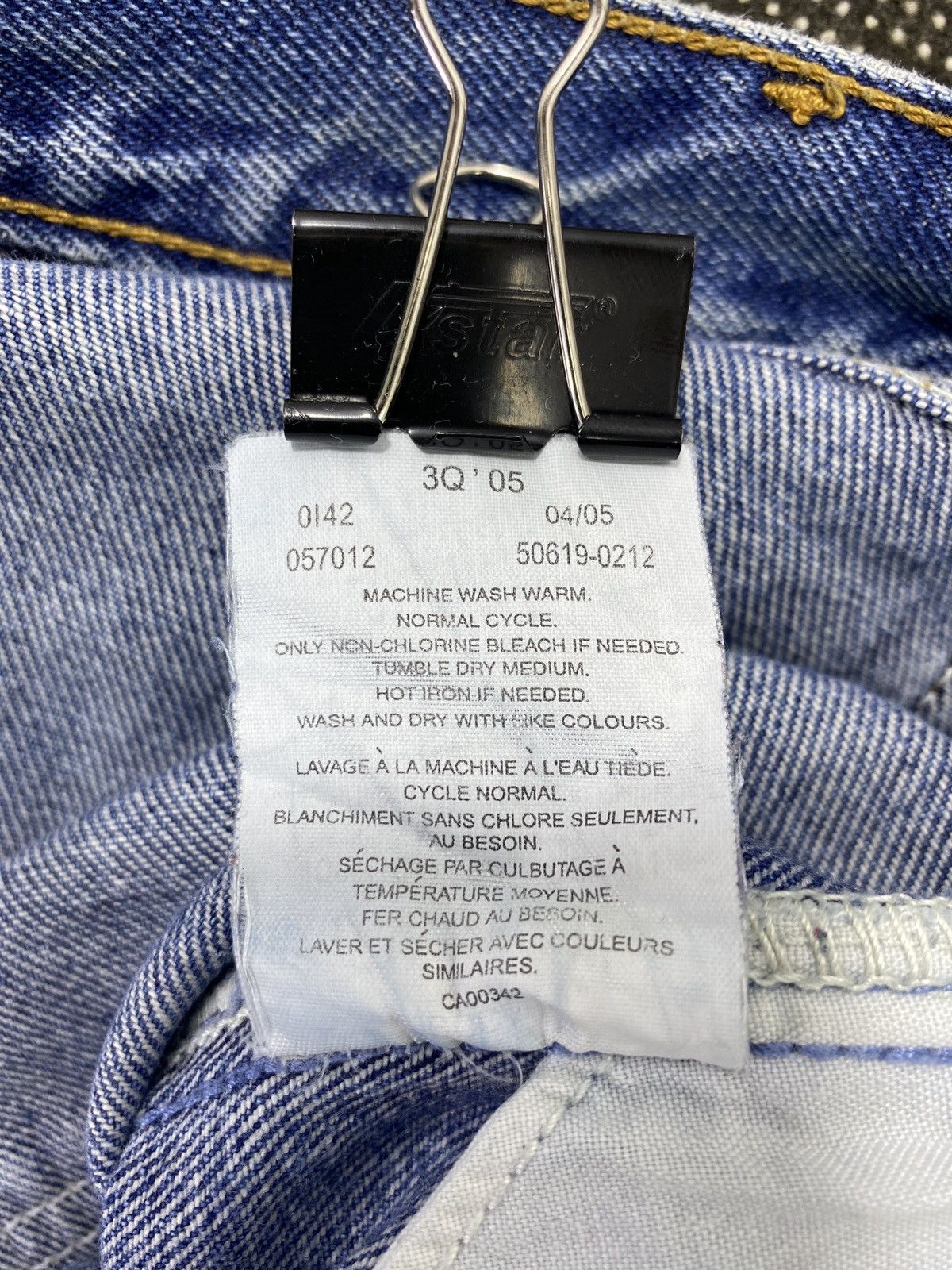 Jean VINTAGE LEVIS ORANGE TAB BLUE WASH JEANS - J499 Size 36" / US 14 / IT 50 - 7 Thumbnail