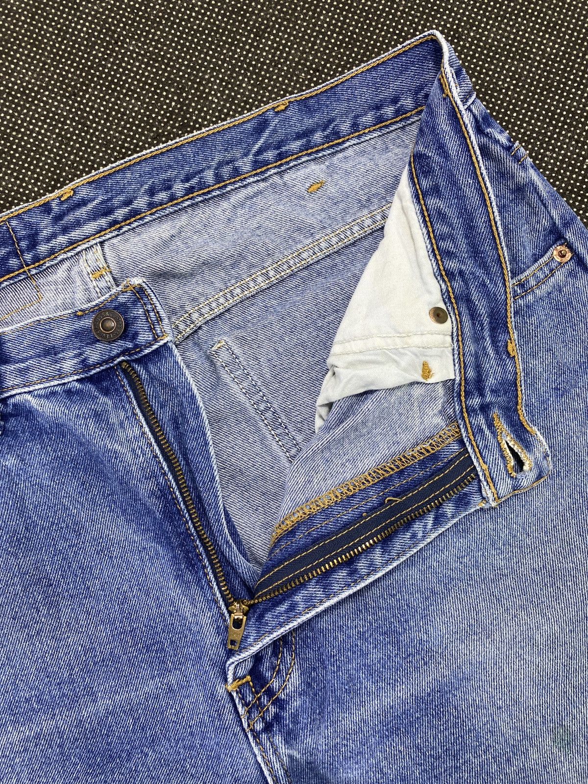 Jean VINTAGE LEVIS ORANGE TAB BLUE WASH JEANS - J499 Size 36" / US 14 / IT 50 - 5 Thumbnail