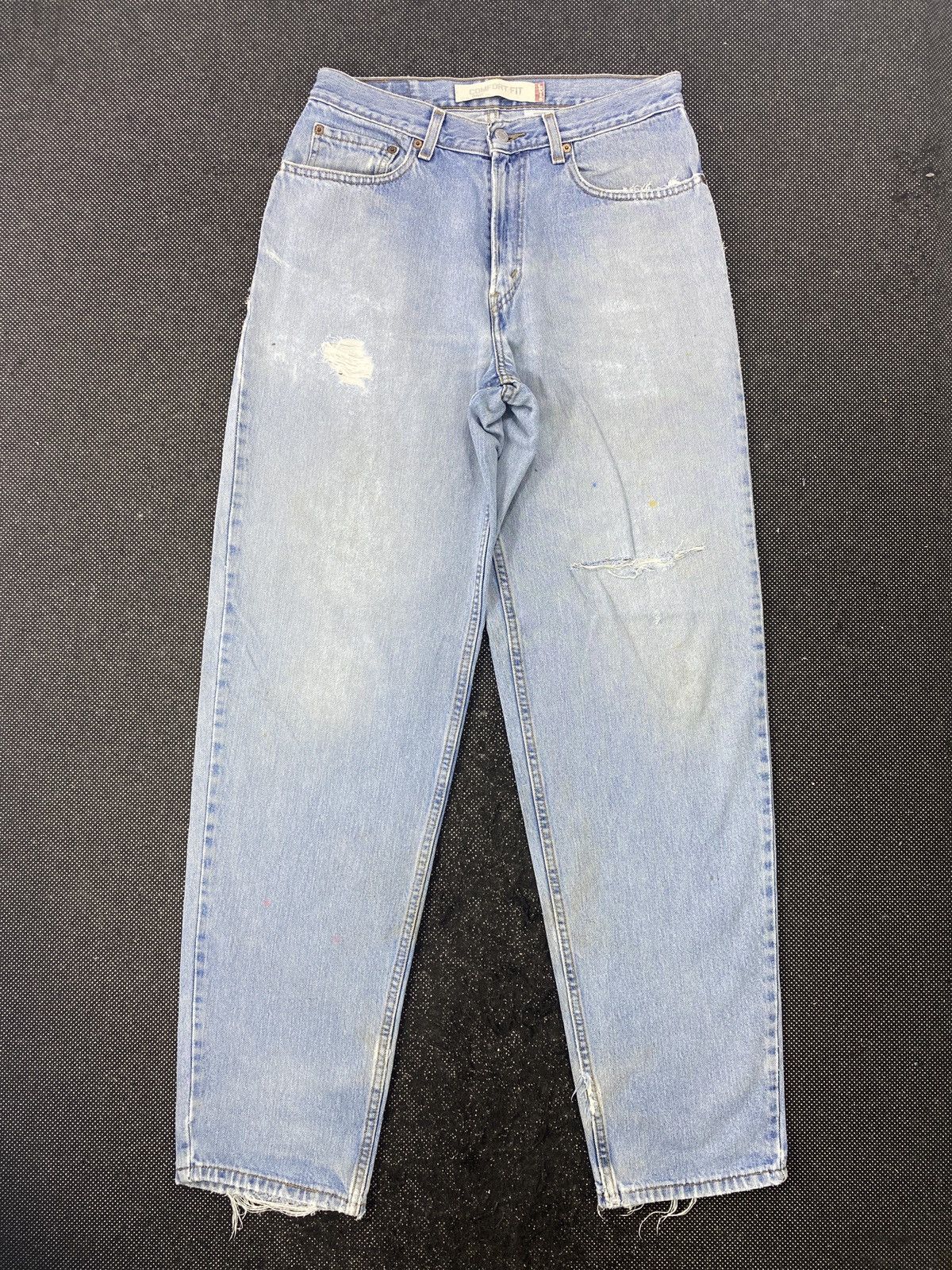 VINTAGE LEVIS 560 DISTRESSED BLUE WASH JEANS-J524