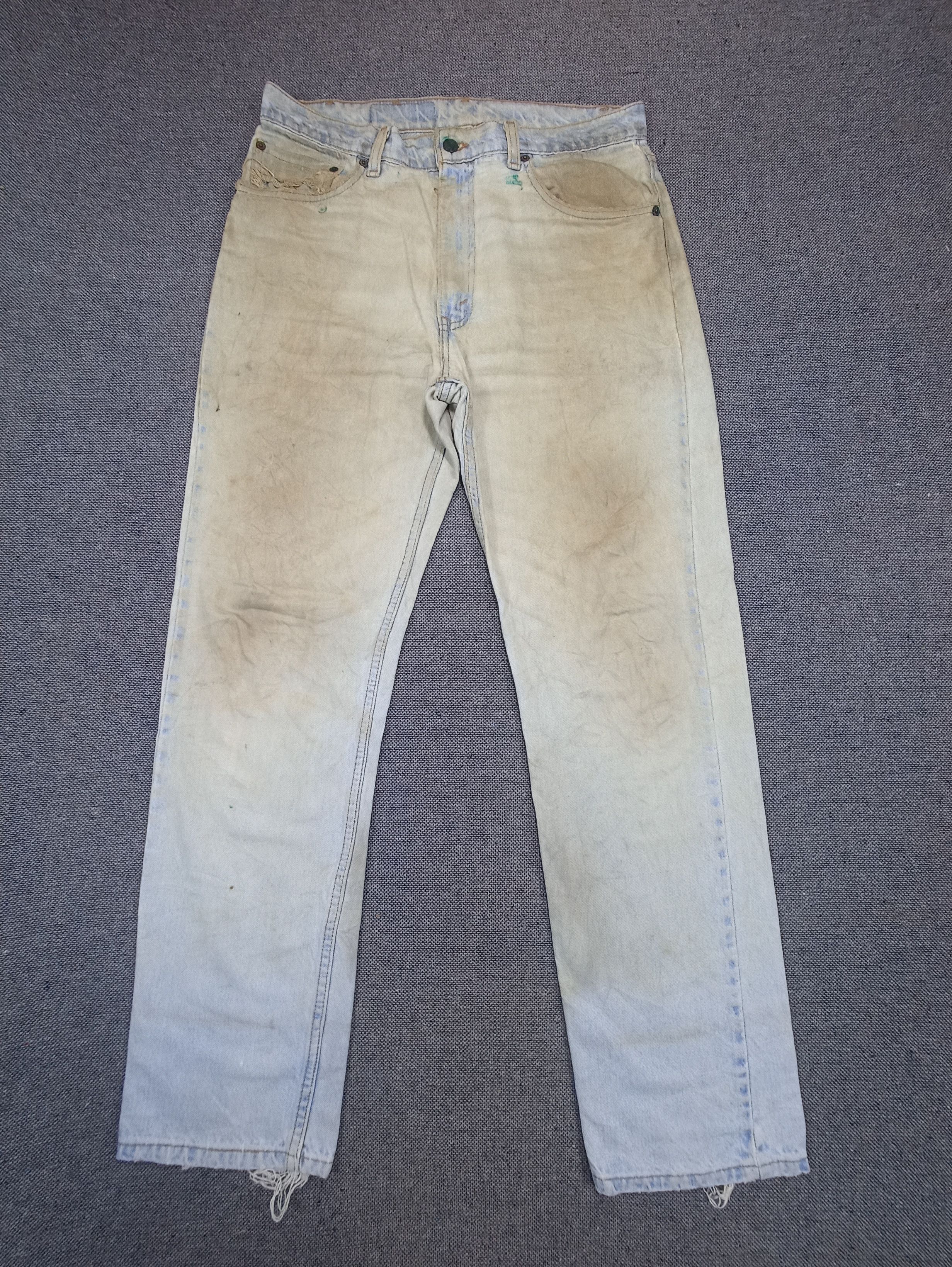 Jean 90s Vintage Levis 505 Mud Wash Jeans- J172 Size US 34 / EU 50 - 1 Thumbnail