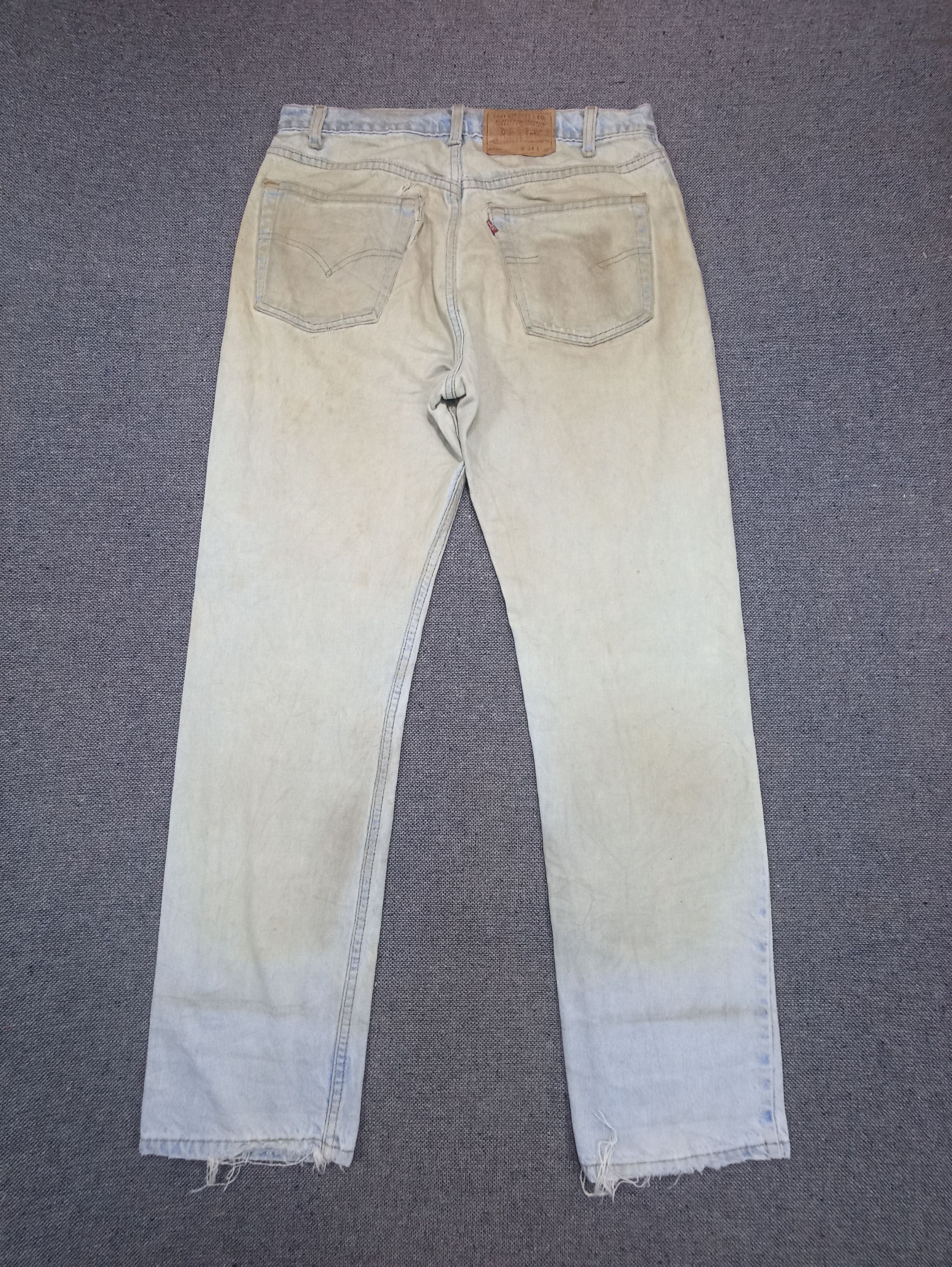 Jean 90s Vintage Levis 505 Mud Wash Jeans- J172 Size US 34 / EU 50 - 2 Thumbnail