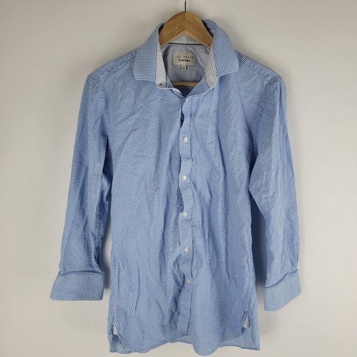 Ted Baker Ted Baker Endurance Button Up Shirt Long Sleeve Size 15.5 ...