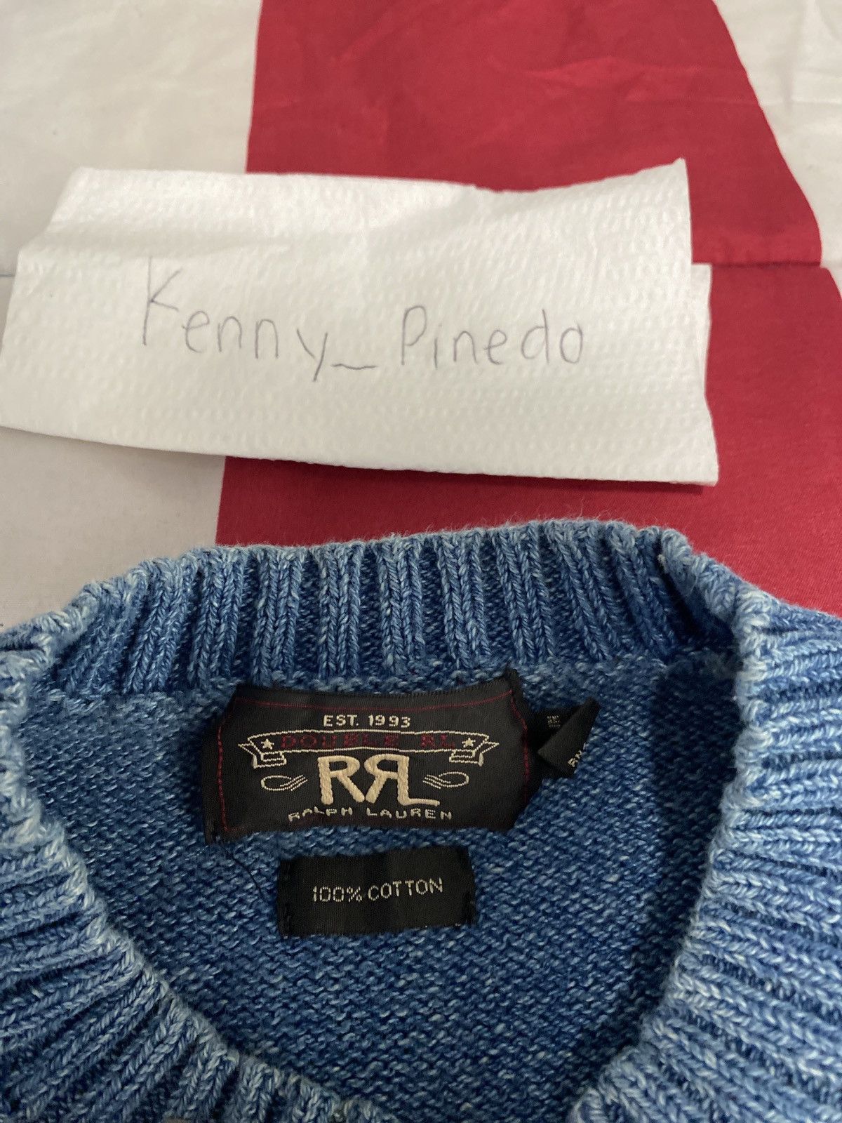 90'S RRL ANCHOR KNIT SWEATER
