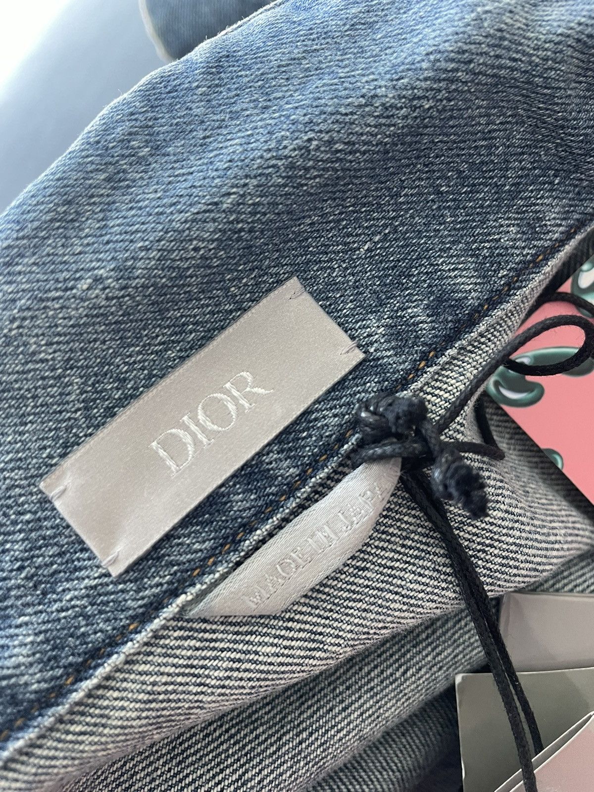 Dior $2,500 Super Runway Dior x Kenny Scharf Denim Jacket Size US XL / EU 56 / 4 - 13 Thumbnail