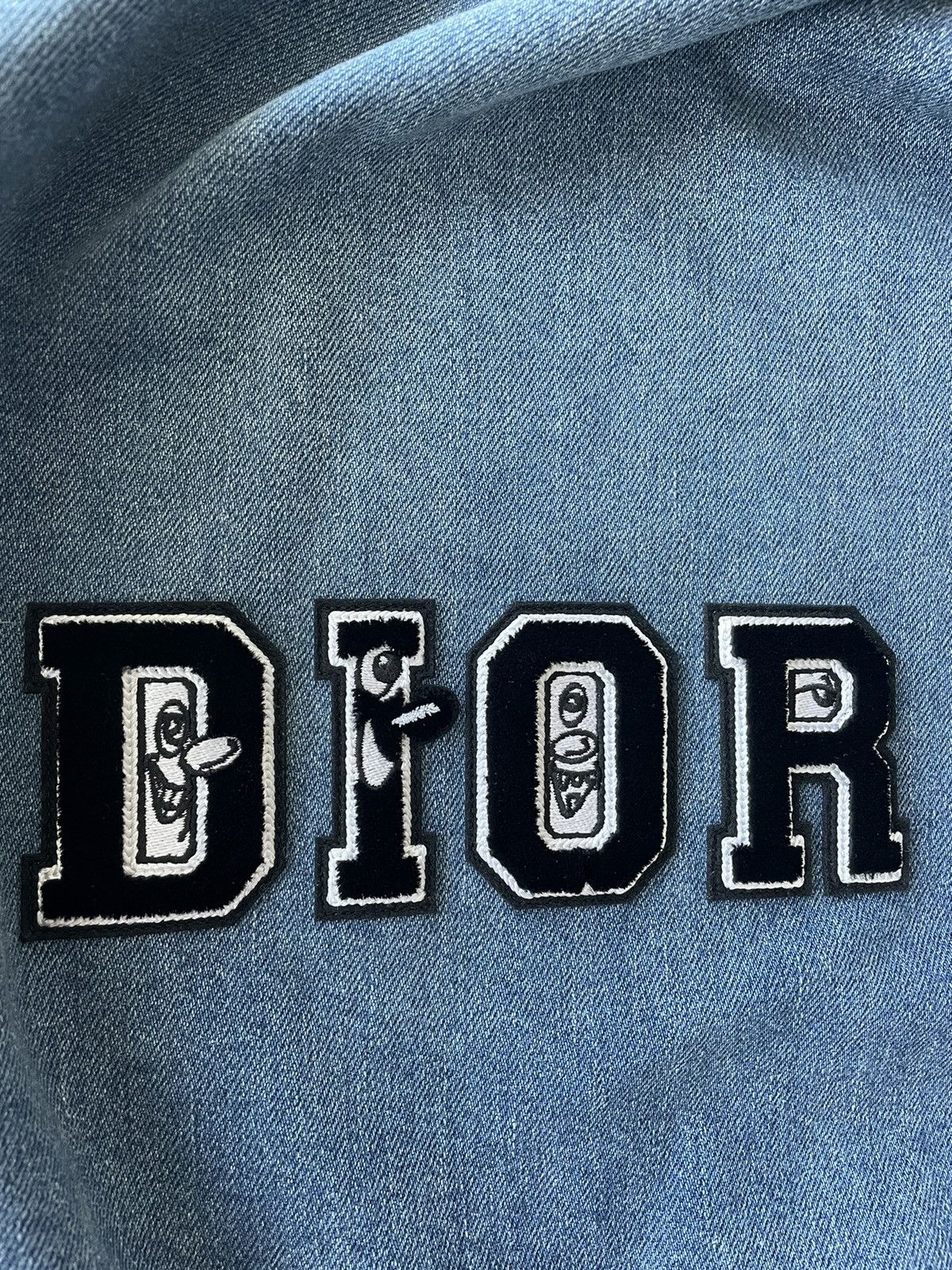 Dior $2,500 Super Runway Dior x Kenny Scharf Denim Jacket Size US XL / EU 56 / 4 - 20 Thumbnail