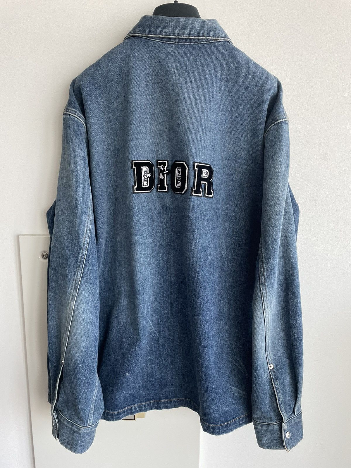 Dior $2,500 Super Runway Dior x Kenny Scharf Denim Jacket Size US XL / EU 56 / 4 - 2 Thumbnail