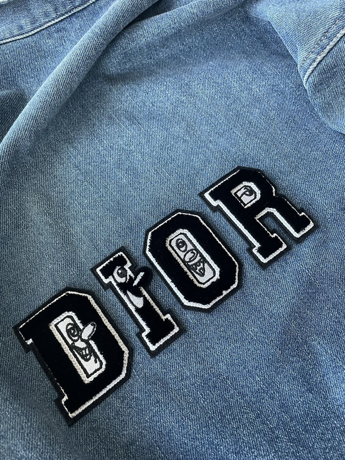Dior $2,500 Super Runway Dior x Kenny Scharf Denim Jacket Size US XL / EU 56 / 4 - 19 Thumbnail