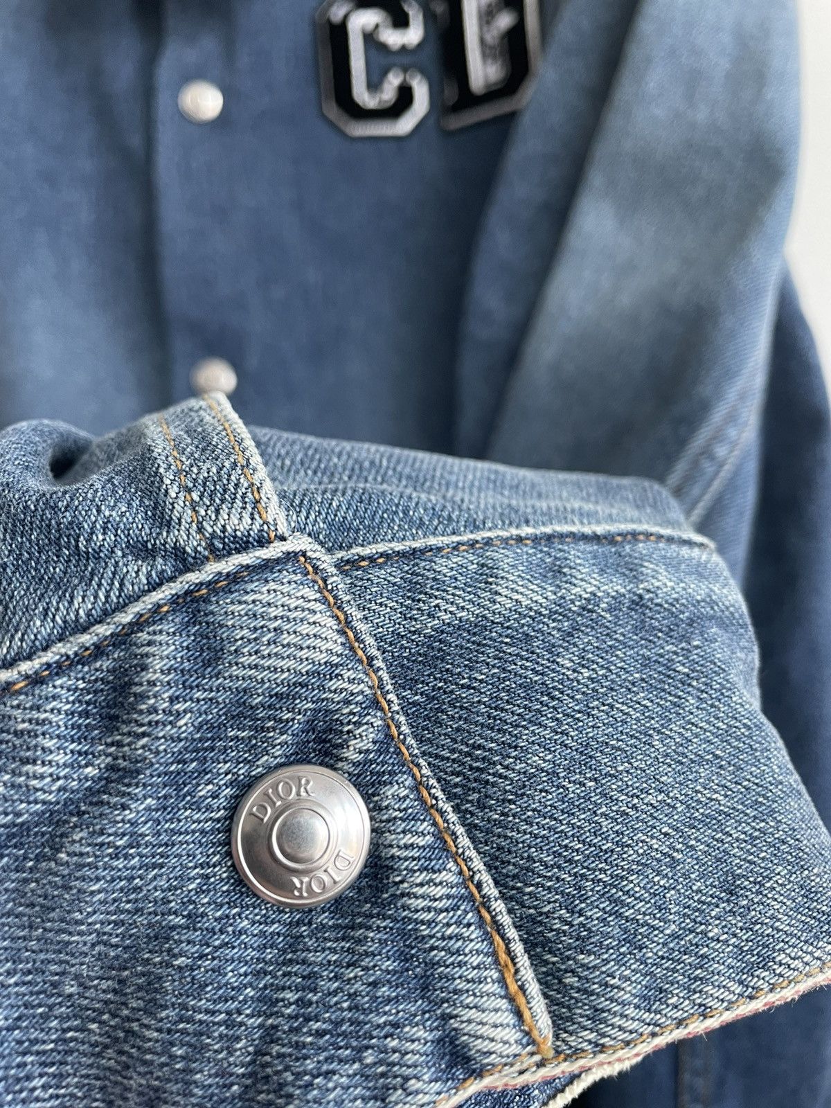 Dior $2,500 Super Runway Dior x Kenny Scharf Denim Jacket Size US XL / EU 56 / 4 - 14 Thumbnail