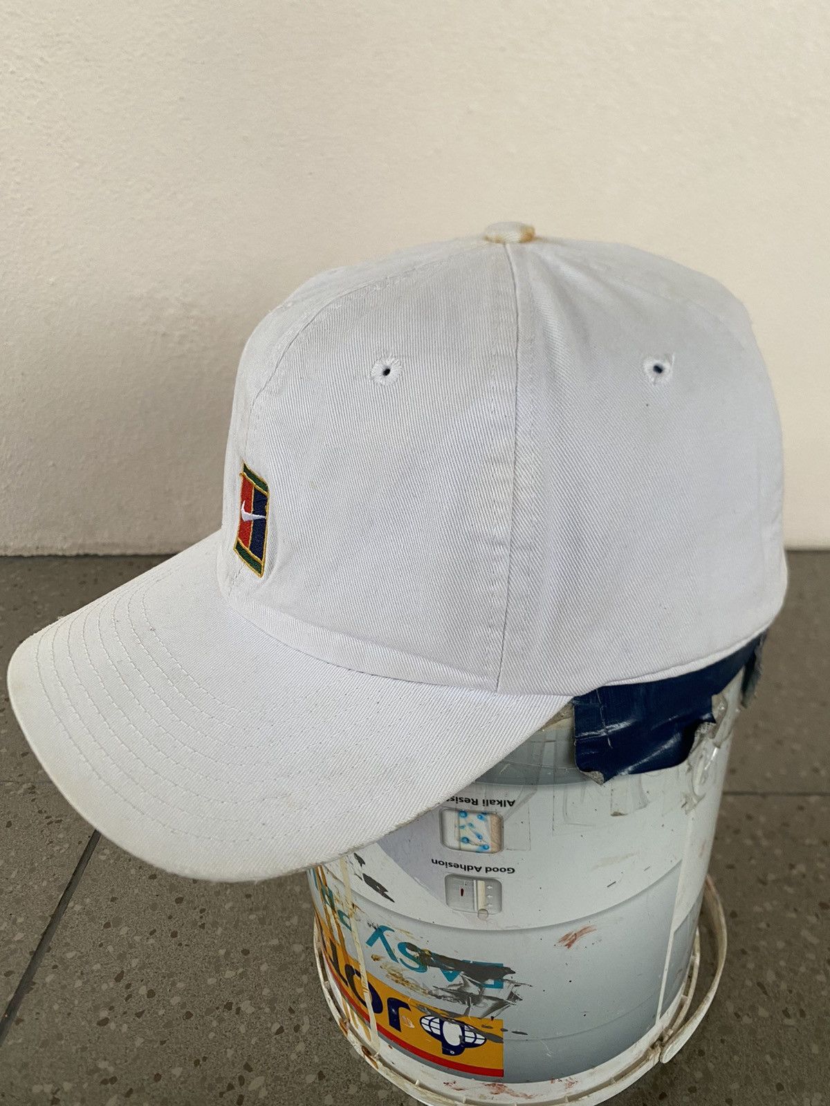 Nike Steal🔥 Vintage 90s Nike Court Hat White Tag Size ONE SIZE - 3 Thumbnail