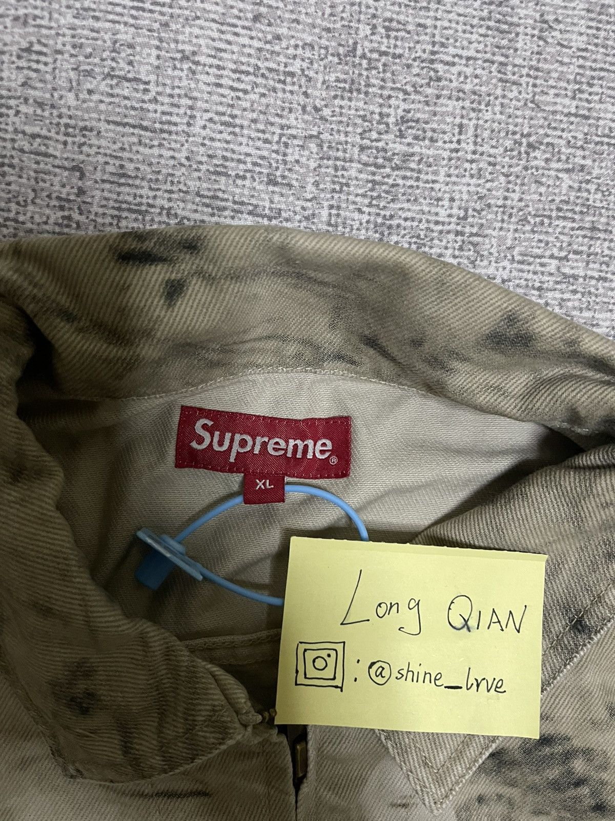Supreme Supreme is love denim trucker jacket xl stone Size US XL / EU 56 / 4 - 3 Thumbnail