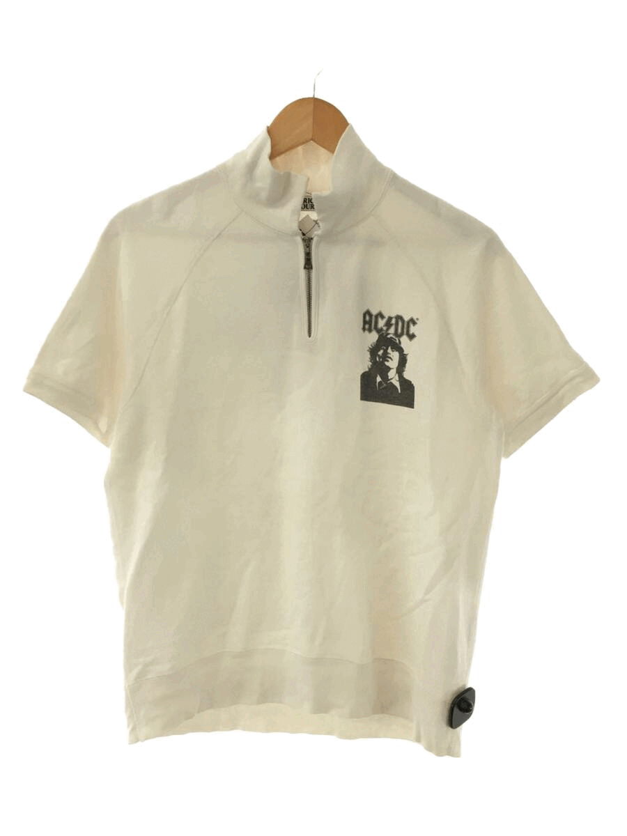 Hysteric Glamour AC/DC Short Sleeve Raglan Half Zip Sweatshirt | Grailed