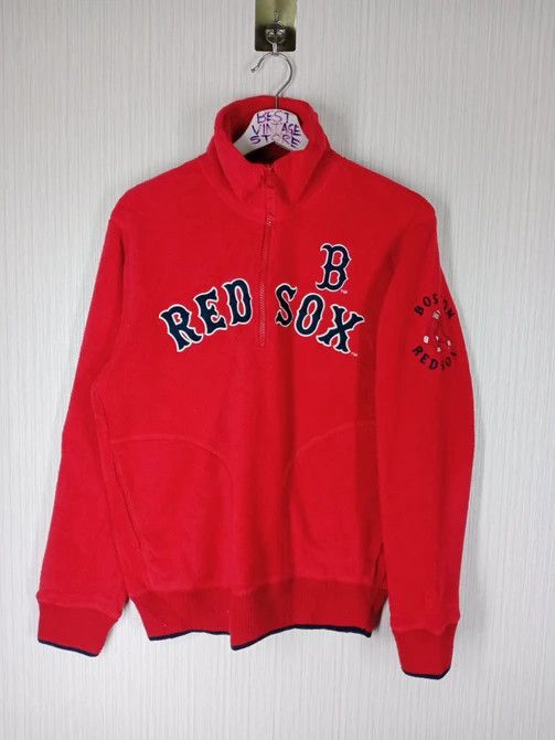 MLB Vintage Boston Red Sox MLB half Zipper Fleece Size US M / EU 48-50 / 2 - 2 Thumbnail