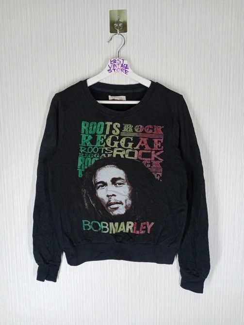 Band Tees × Bob Marley × Rap Tees Rare Bob Marley Roots Rock Reggae Sweatshirt Size US M / EU 48-50 / 2 - 1 Thumbnail