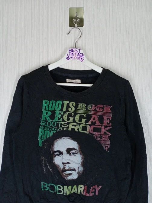 Band Tees × Bob Marley × Rap Tees Rare Bob Marley Roots Rock Reggae Sweatshirt Size US M / EU 48-50 / 2 - 4 Thumbnail