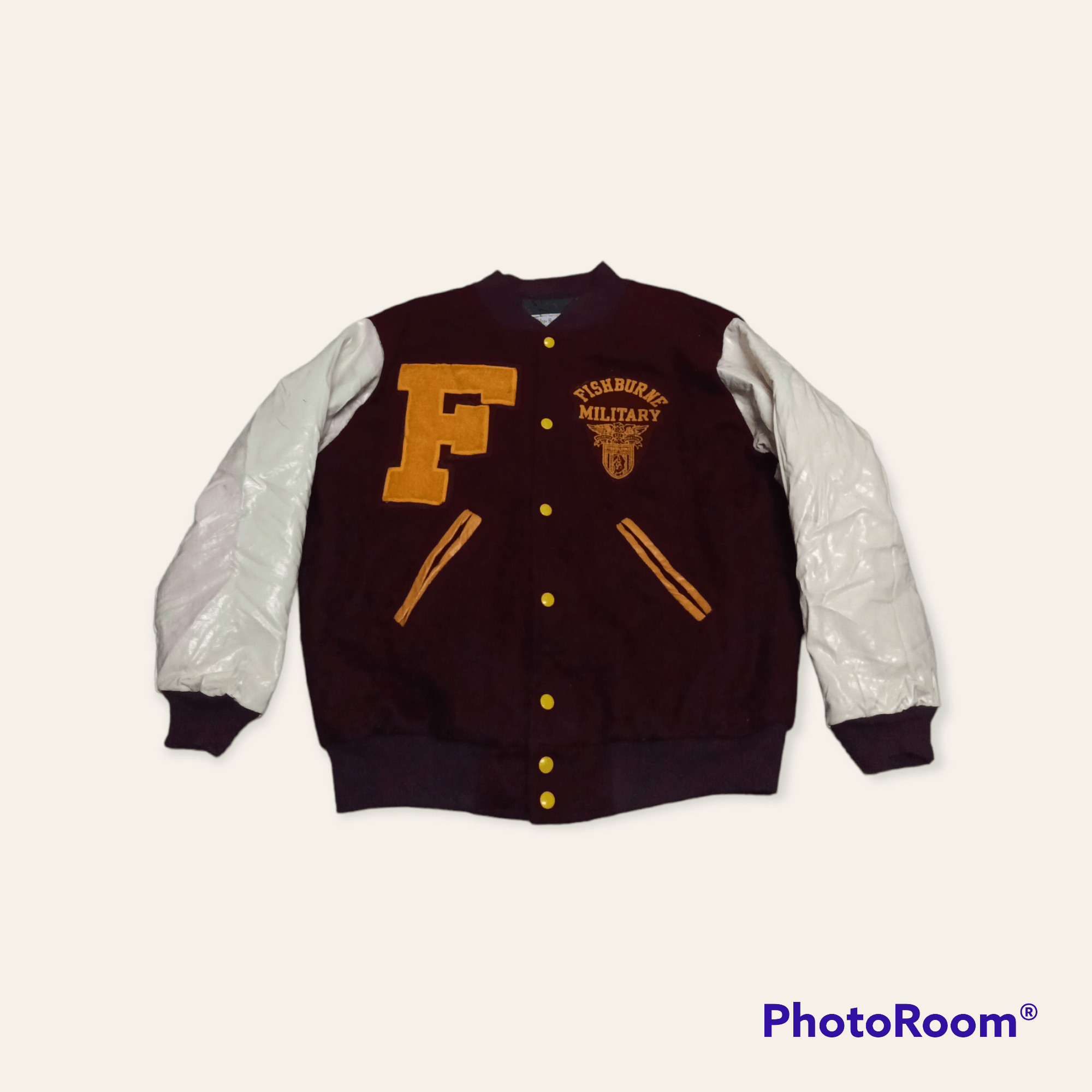 Vintage 60s Letterman Fishburne Military School Wool Size US L / EU 52-54 / 3 - 1 Thumbnail