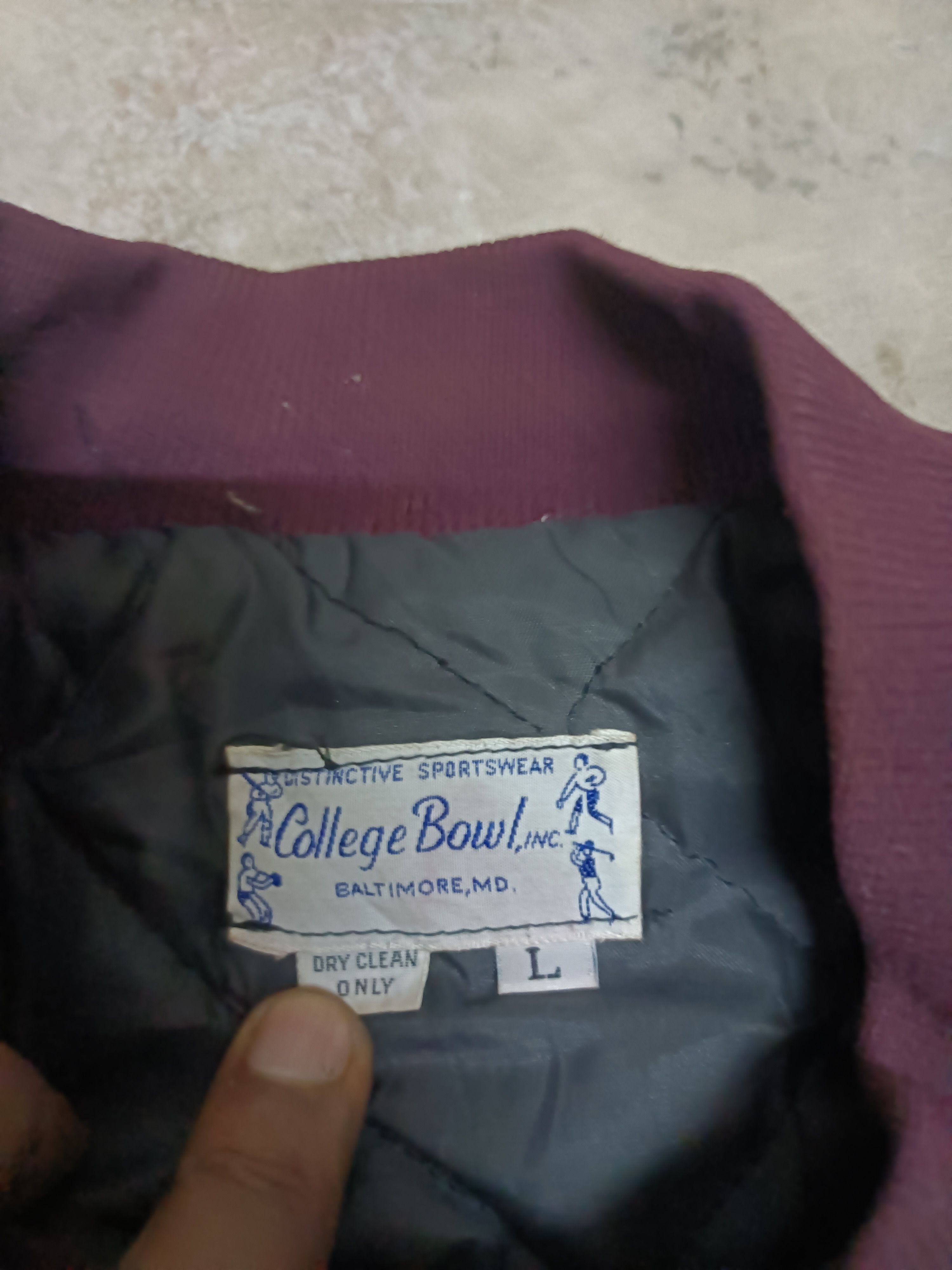 Vintage 60s Letterman Fishburne Military School Wool Size US L / EU 52-54 / 3 - 12 Thumbnail