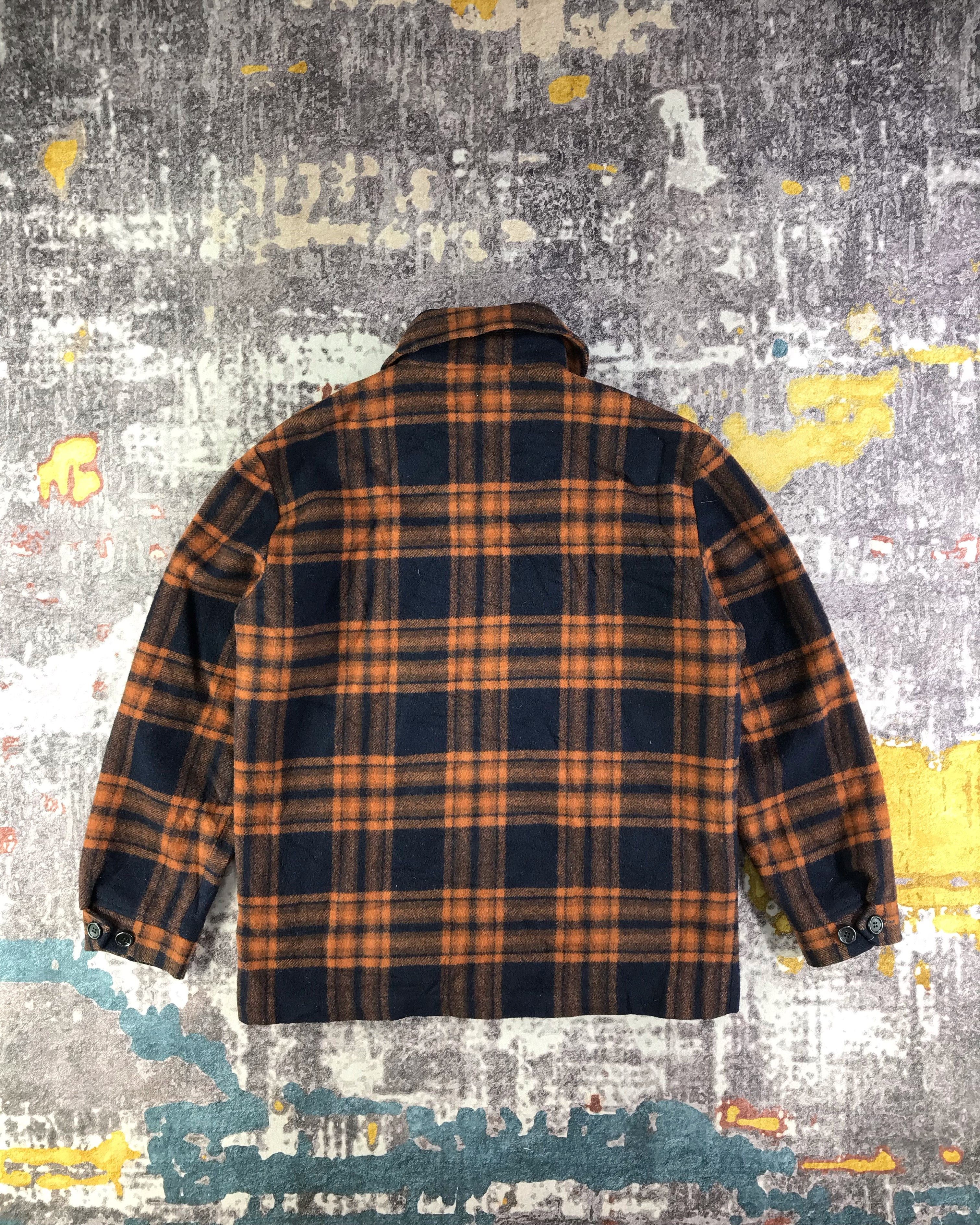 Carhartt × Vintage Vintage Carhartt Checkered Wool Jacket-M417 Size US XL / EU 56 / 4 - 3 Thumbnail