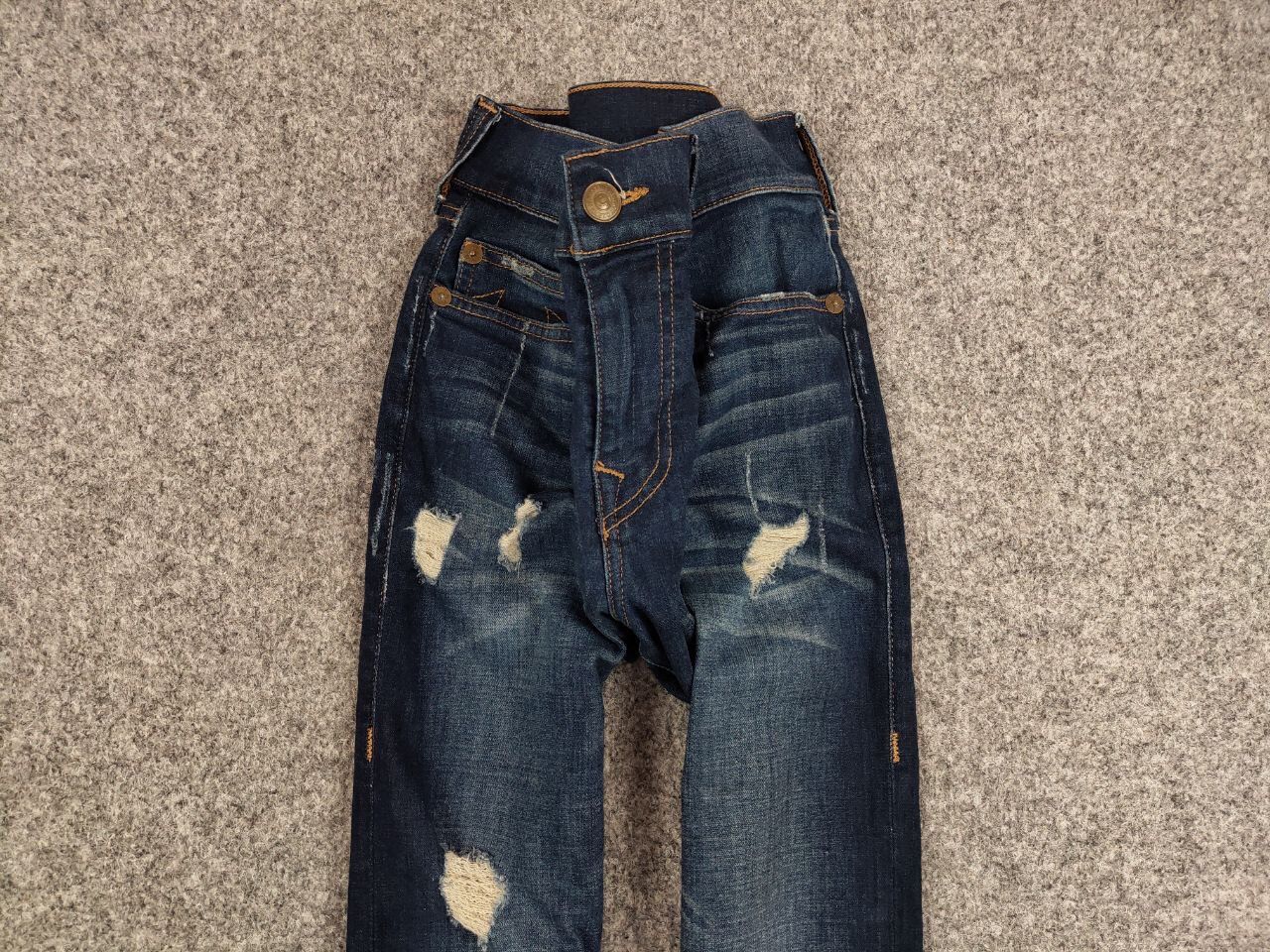 True Religion True Religion Rocco Relaxed Skinny Distressed Denim Jeans Size US 31 - 7 Thumbnail