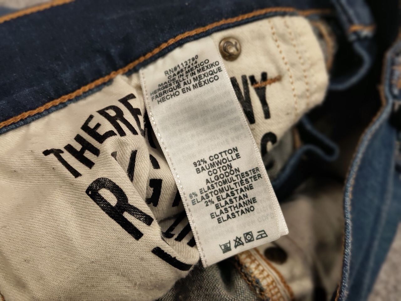 True Religion True Religion Rocco Relaxed Skinny Distressed Denim Jeans Size US 31 - 23 Thumbnail