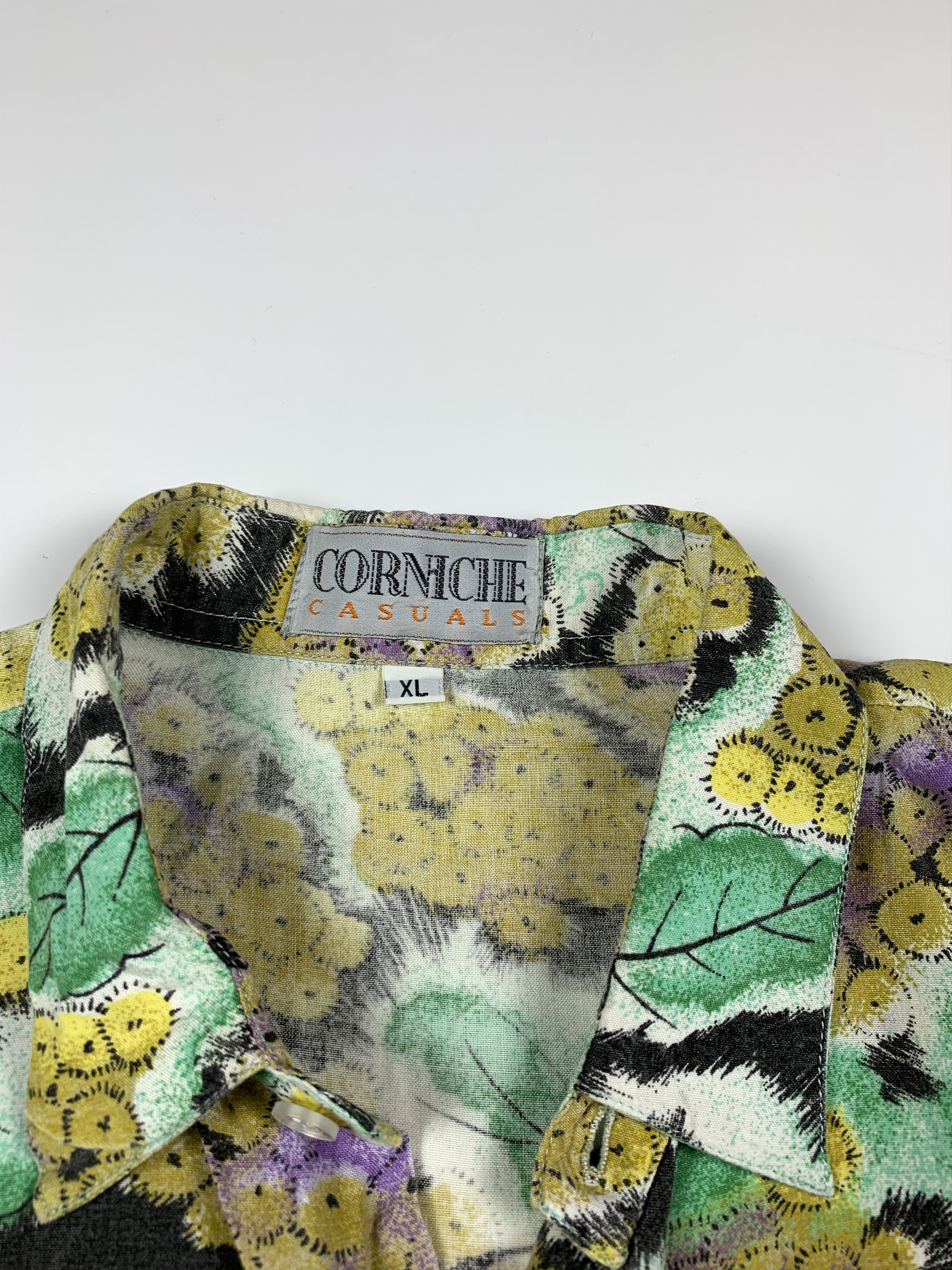 Other 90's Vintage Corniche Berries Nature Print Men's Shirt Size US XL / EU 56 / 4 - 5 Thumbnail