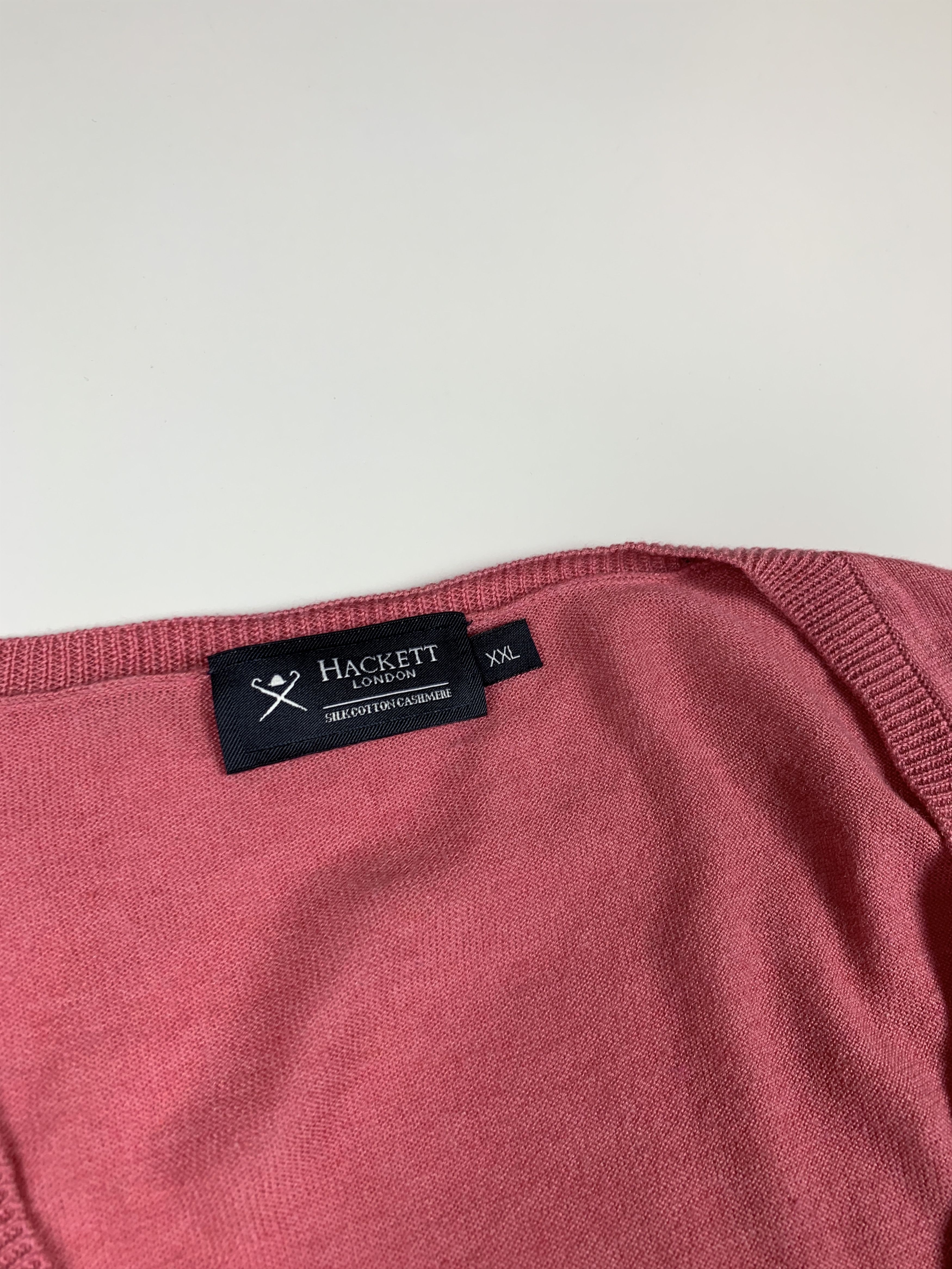 Hackett Men's Hackett London V-neck Silk Sweater Size US XXL / EU 58 / 5 - 4 Thumbnail