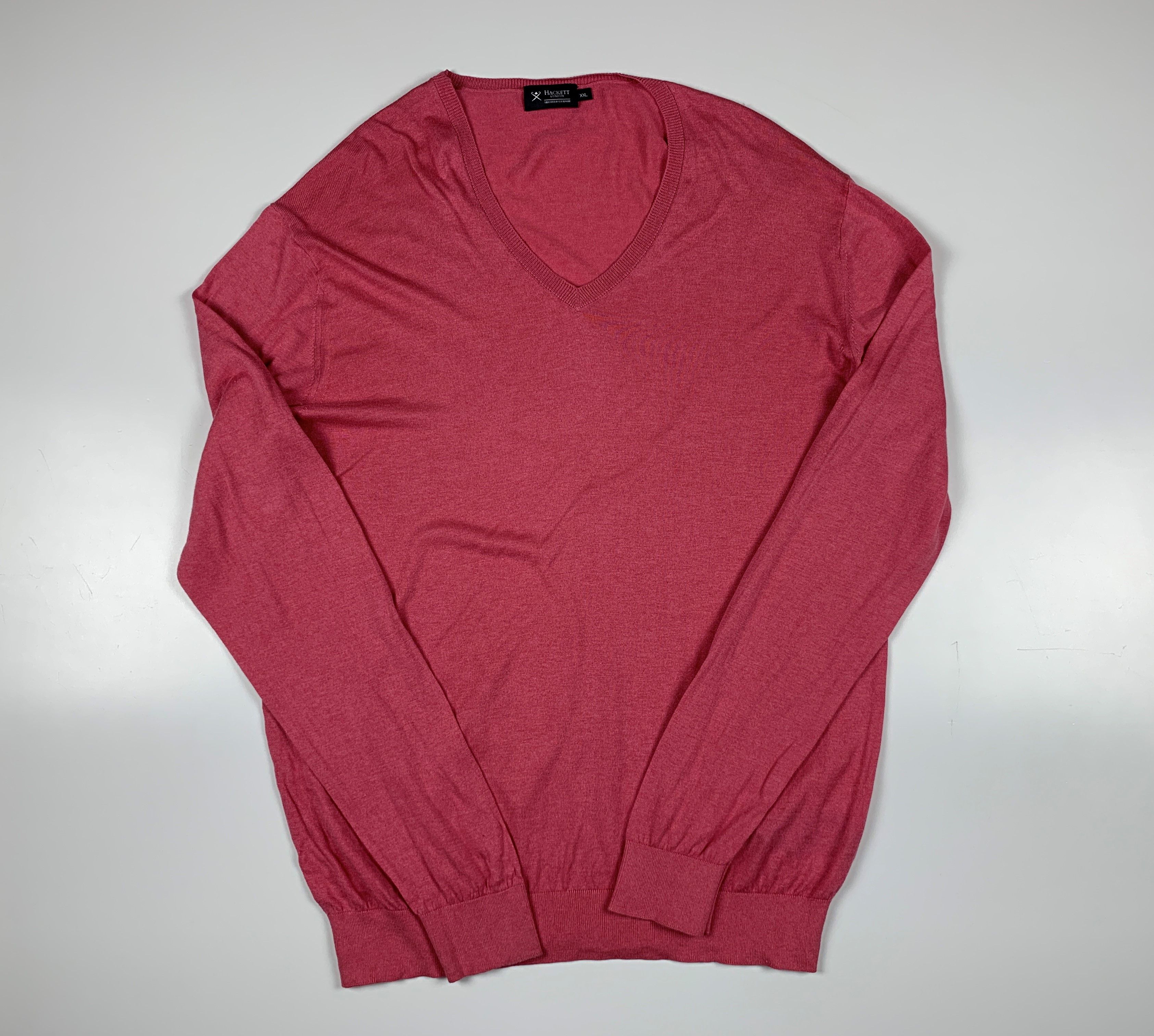Hackett Men's Hackett London V-neck Silk Sweater Size US XXL / EU 58 / 5 - 2 Thumbnail