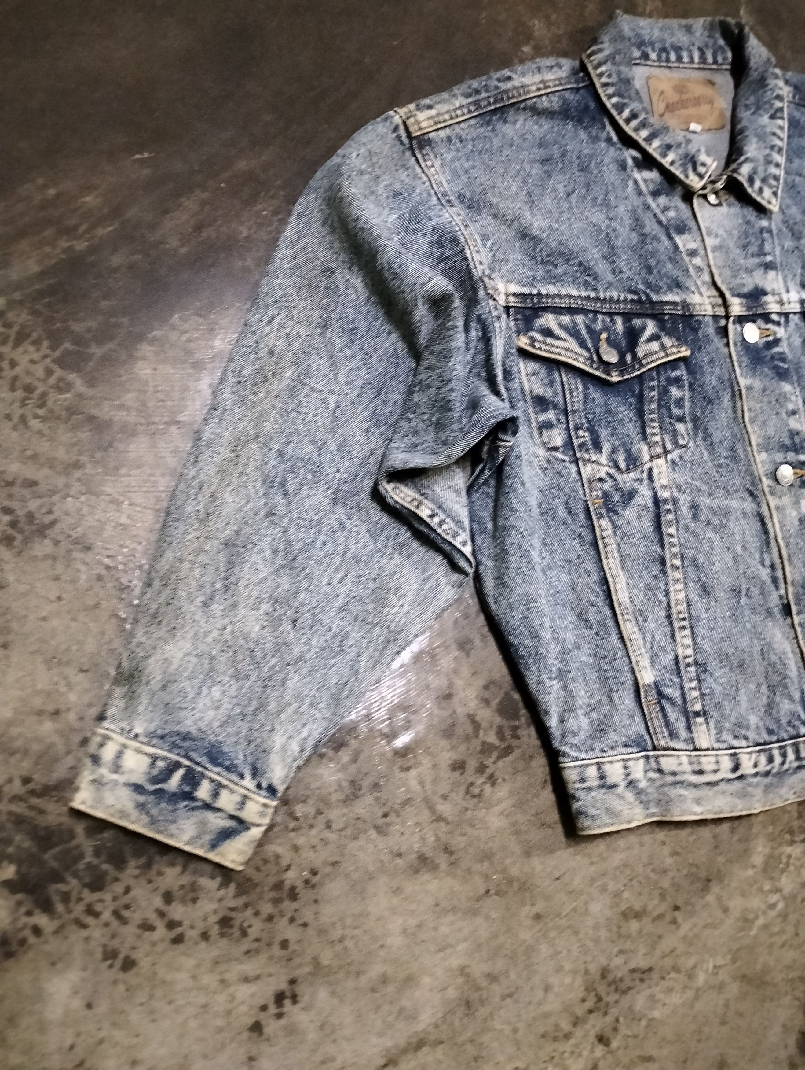 Japanese Brand 90s Checkerberry Denim Jacket Faded Design Size US M / EU 48-50 / 2 - 16 Thumbnail
