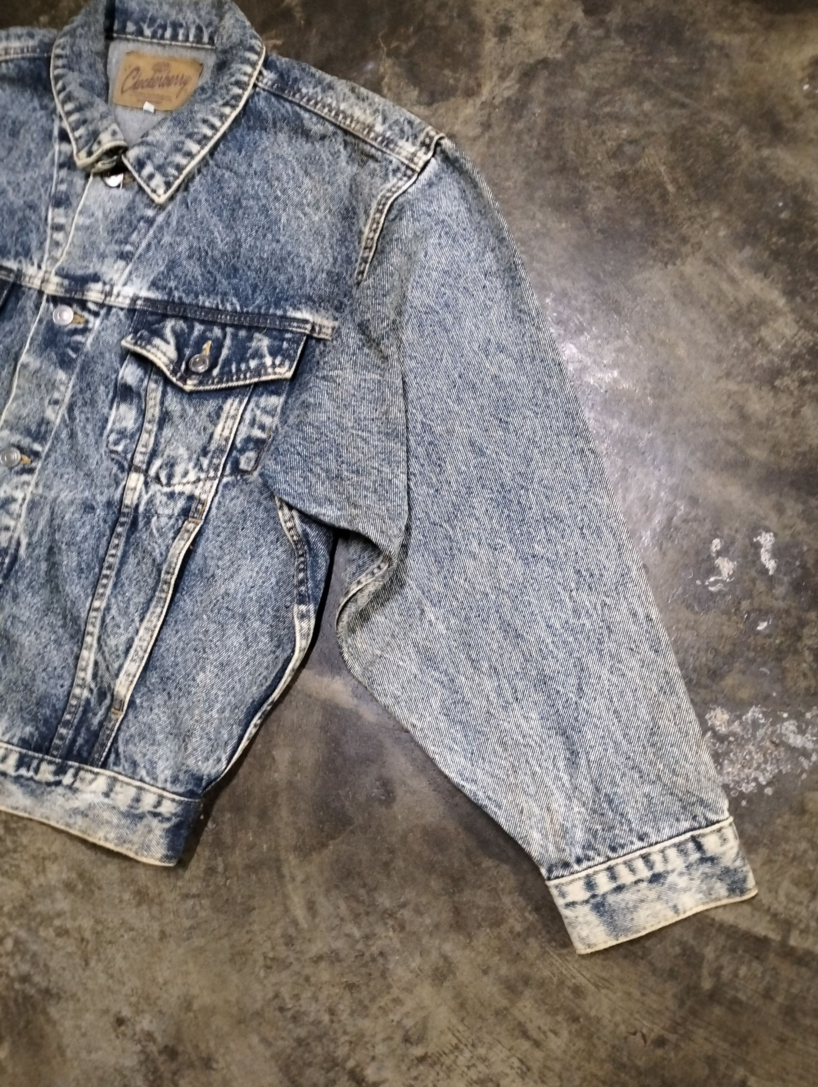 Japanese Brand 90s Checkerberry Denim Jacket Faded Design Size US M / EU 48-50 / 2 - 17 Thumbnail