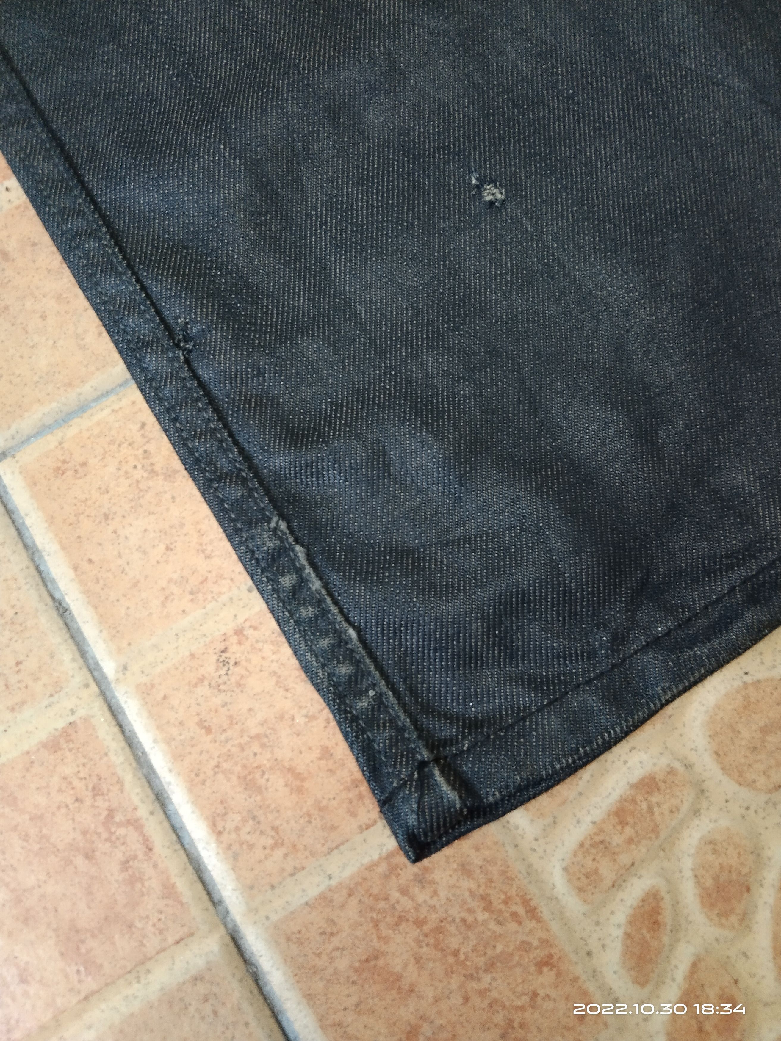 Rusty DiSTRESSED BLACK RUSTY WAXED BACK NUMBER DENIM PANTS Size US 29 - 6 Thumbnail