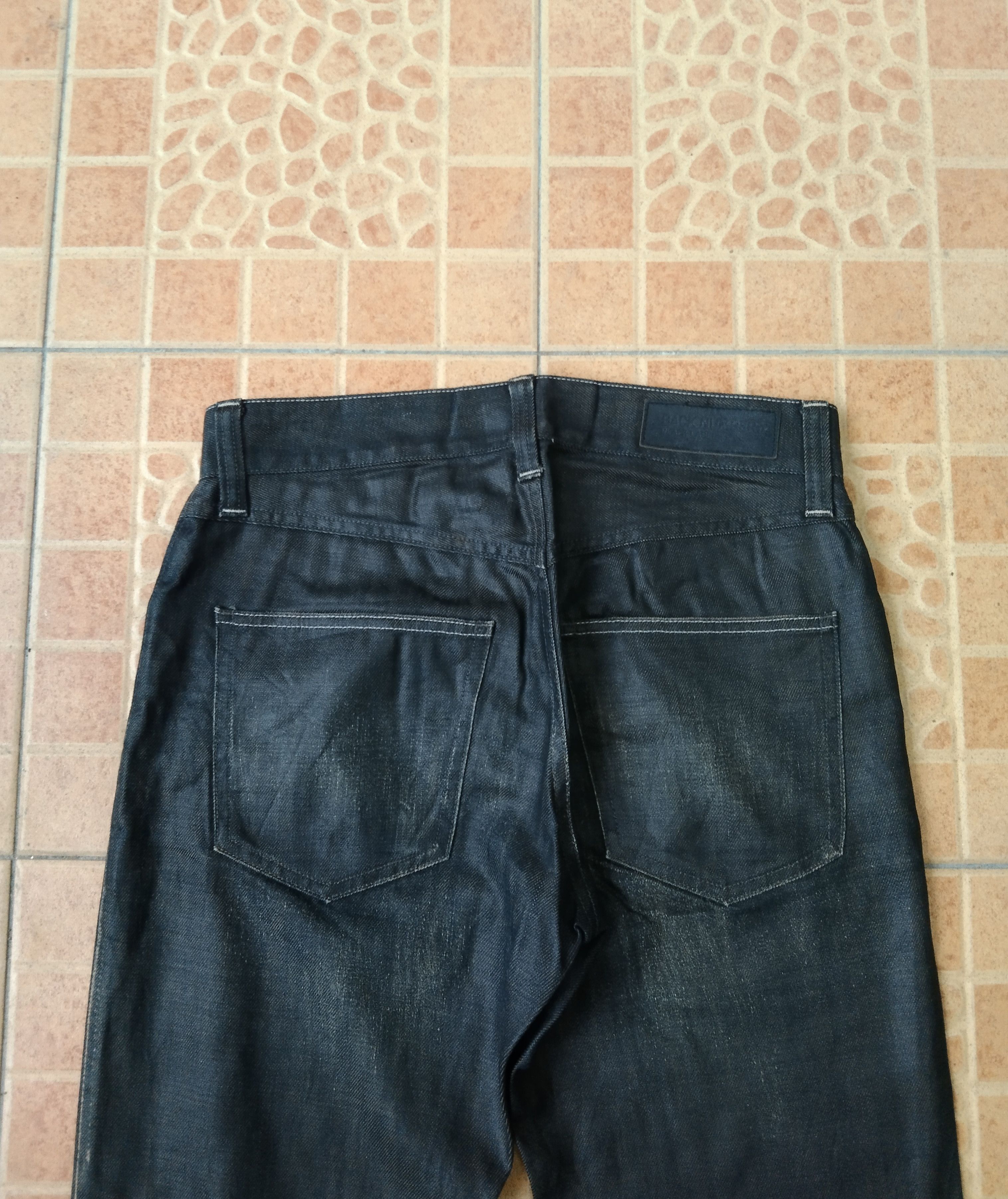 Rusty DiSTRESSED BLACK RUSTY WAXED BACK NUMBER DENIM PANTS Size US 29 - 5 Thumbnail