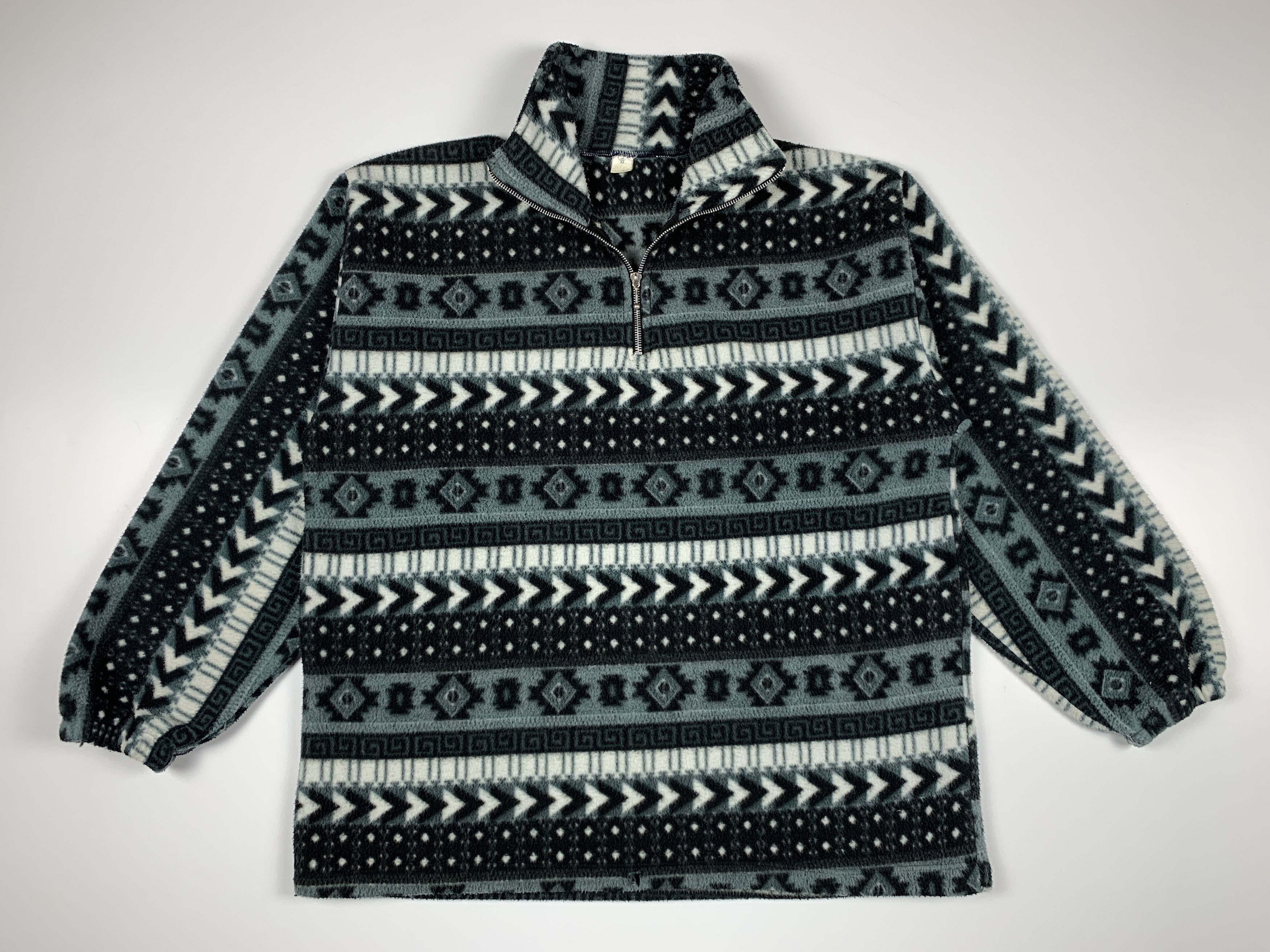 Other Vintage 90's Fleece Aztec Retro Pullover Size US M / EU 48-50 / 2 - 1 Thumbnail