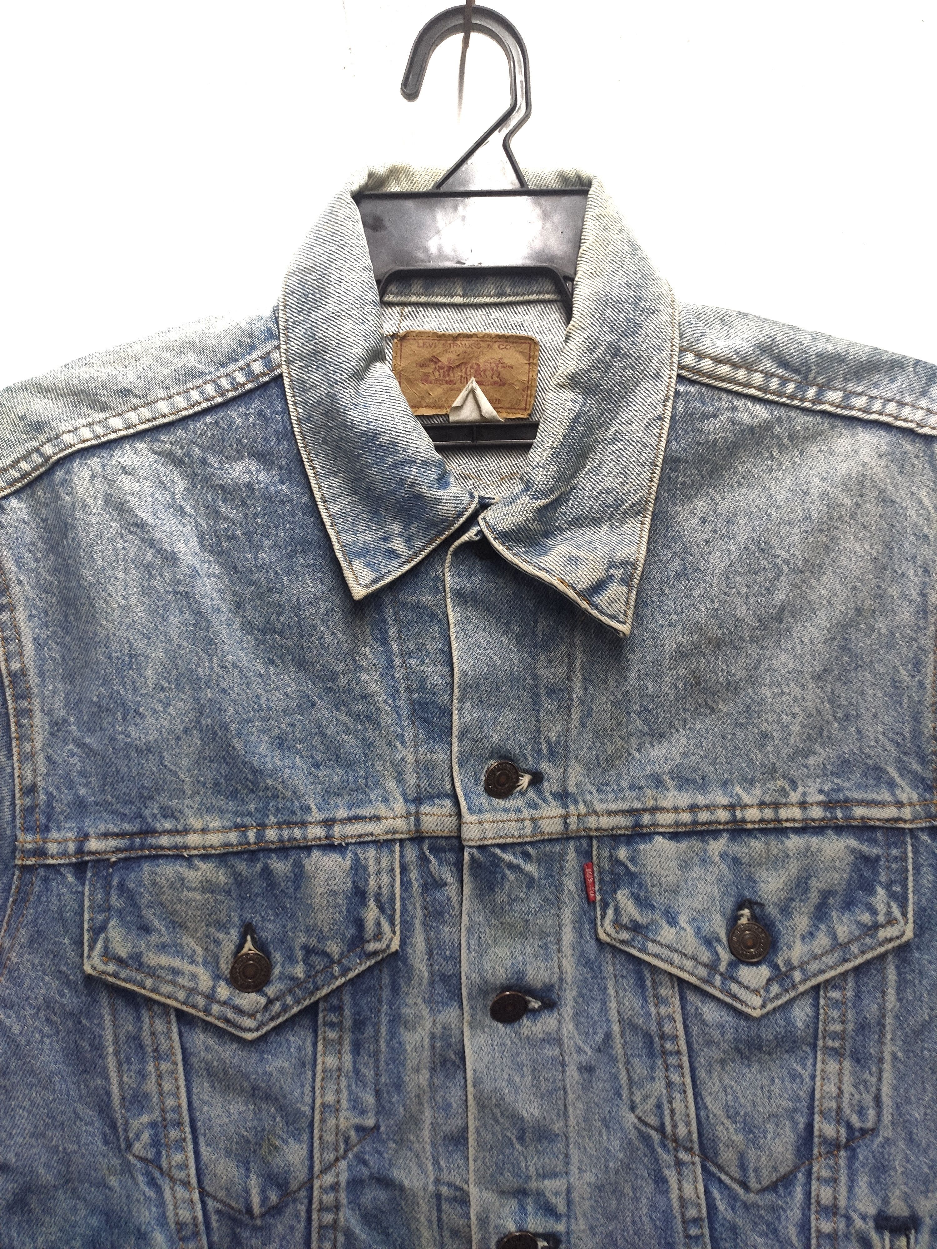 Levi's Vintage Clothing Vintage 90s Vintage Levis Denim Jacket Trucker Sun faded Size US M / EU 48-50 / 2 - 2 Thumbnail