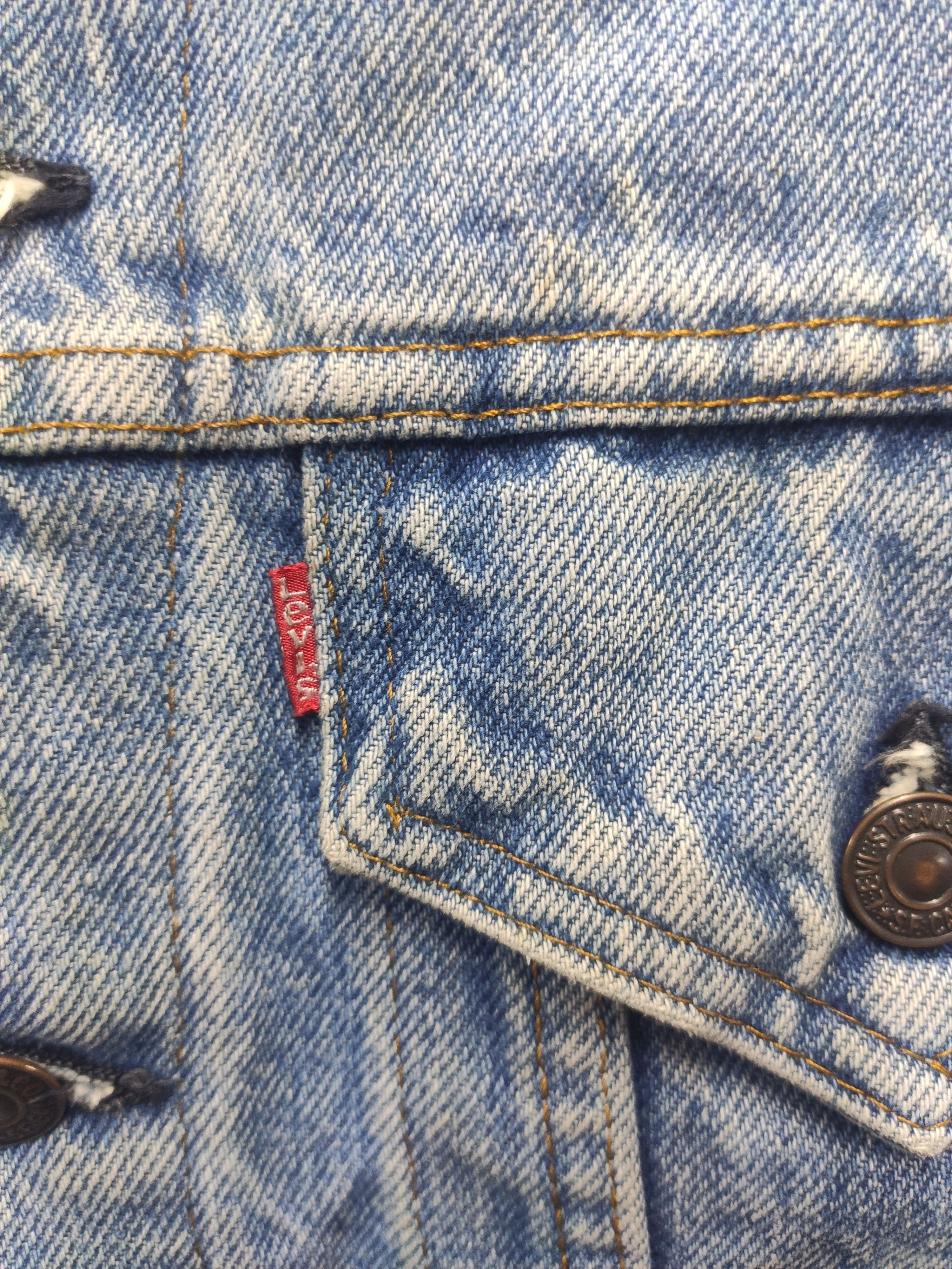 Levi's Vintage Clothing Vintage 90s Vintage Levis Denim Jacket Trucker Sun faded Size US M / EU 48-50 / 2 - 6 Thumbnail