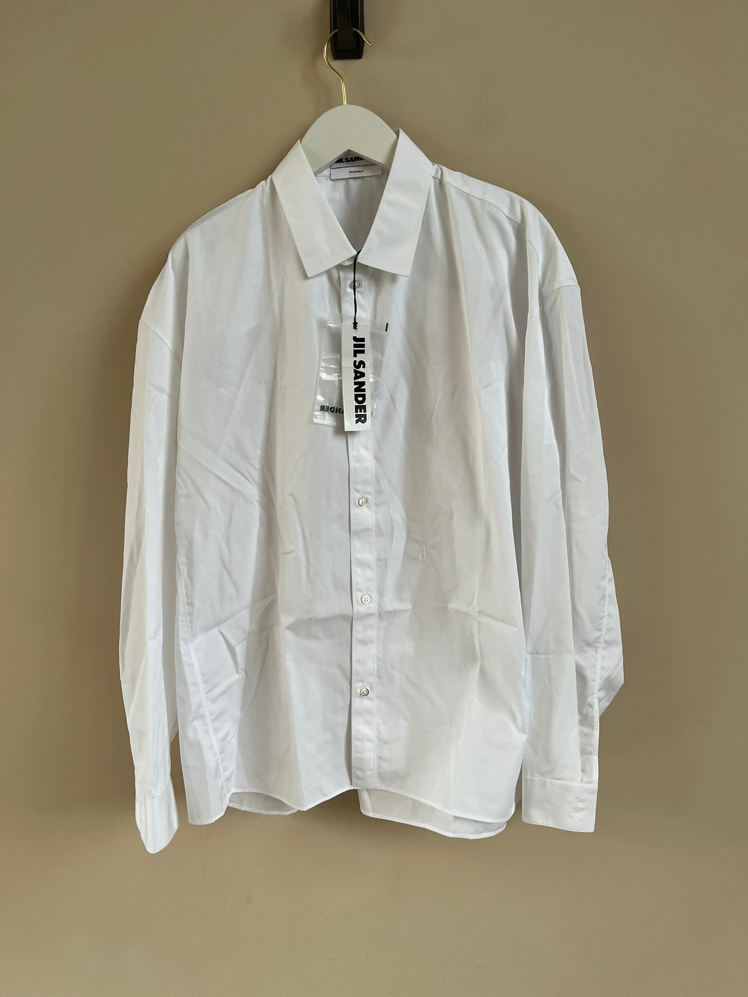 Jil Sander Embroidered Thursday Button Up in White Size US M / EU 48-50 / 2 - 1 Preview