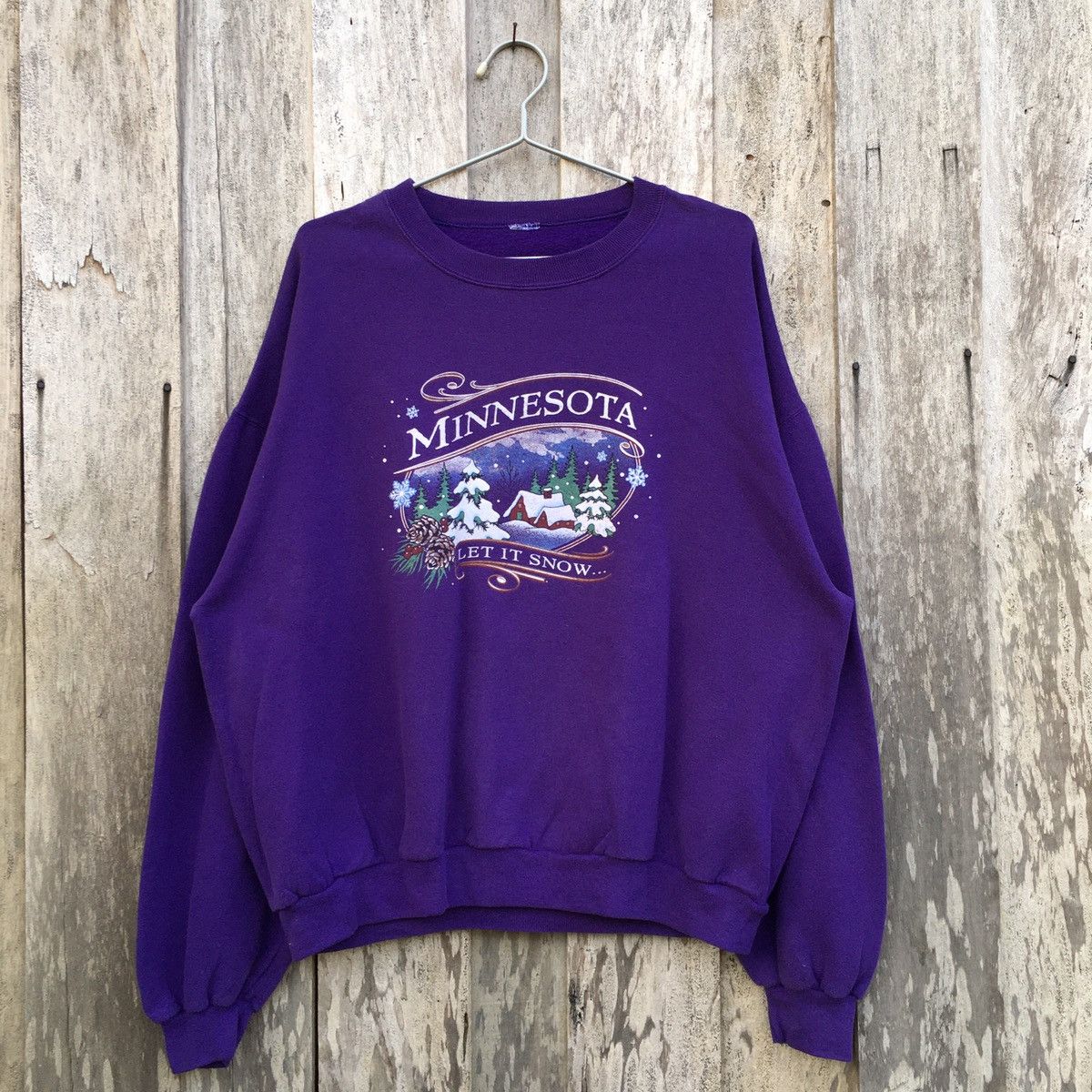 Other × Vintage Vintage Minnesota Let it Snow Animated Crewneck Sweatshirt Size US XL / EU 56 / 4 - 1 Thumbnail