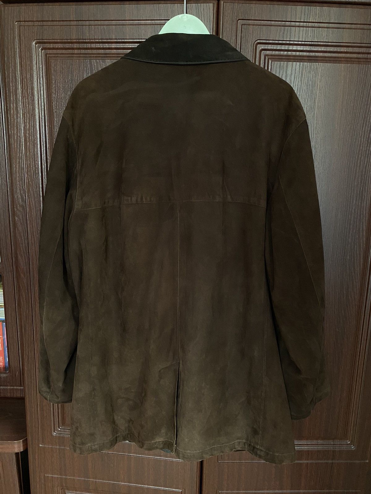 Salvatore Ferragamo Vintage Salvatore Ferragamo Leather Jacket Burberry Size 52 Size US L / EU 52-54 / 3 - 2 Thumbnail