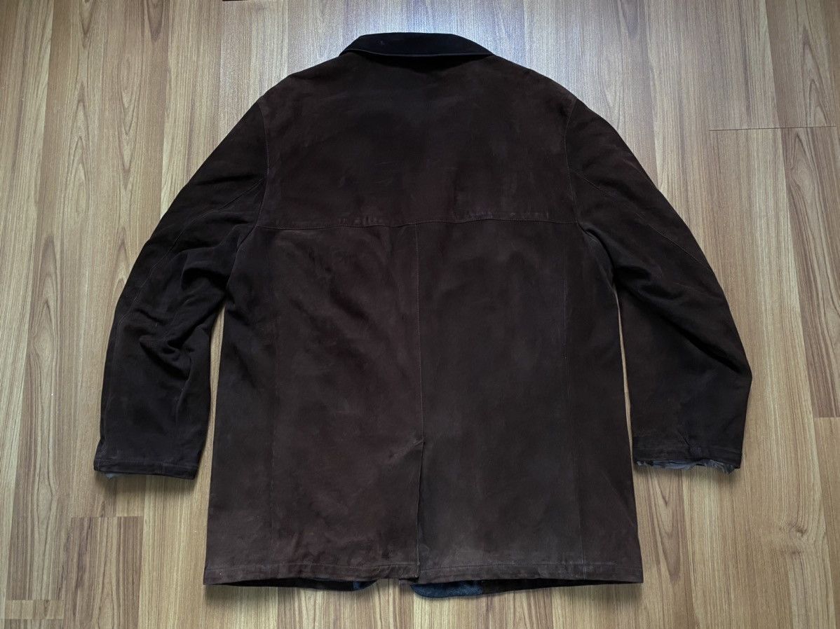 Salvatore Ferragamo Vintage Salvatore Ferragamo Leather Jacket Burberry Size 52 Size US L / EU 52-54 / 3 - 5 Thumbnail