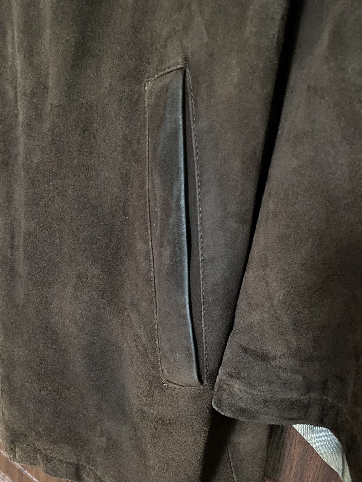 Salvatore Ferragamo Vintage Salvatore Ferragamo Leather Jacket Burberry Size 52 Size US L / EU 52-54 / 3 - 16 Thumbnail