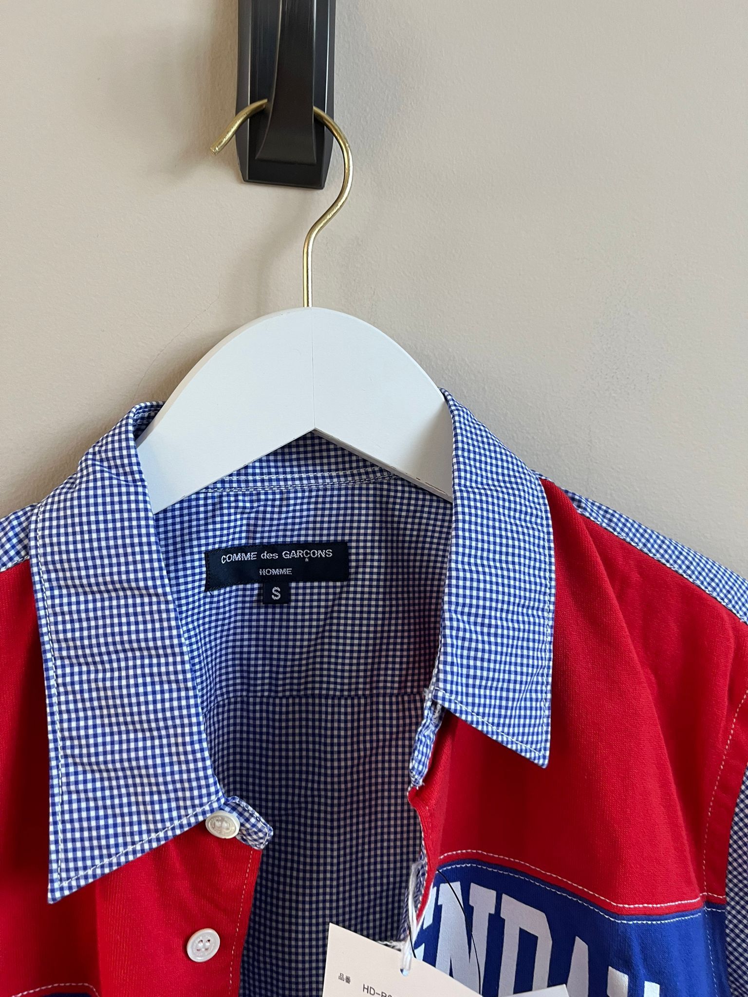 Comme des Garcons Multicolor Patchwork Button Up in Blue Size US S / EU 44-46 / 1 - 7 Thumbnail
